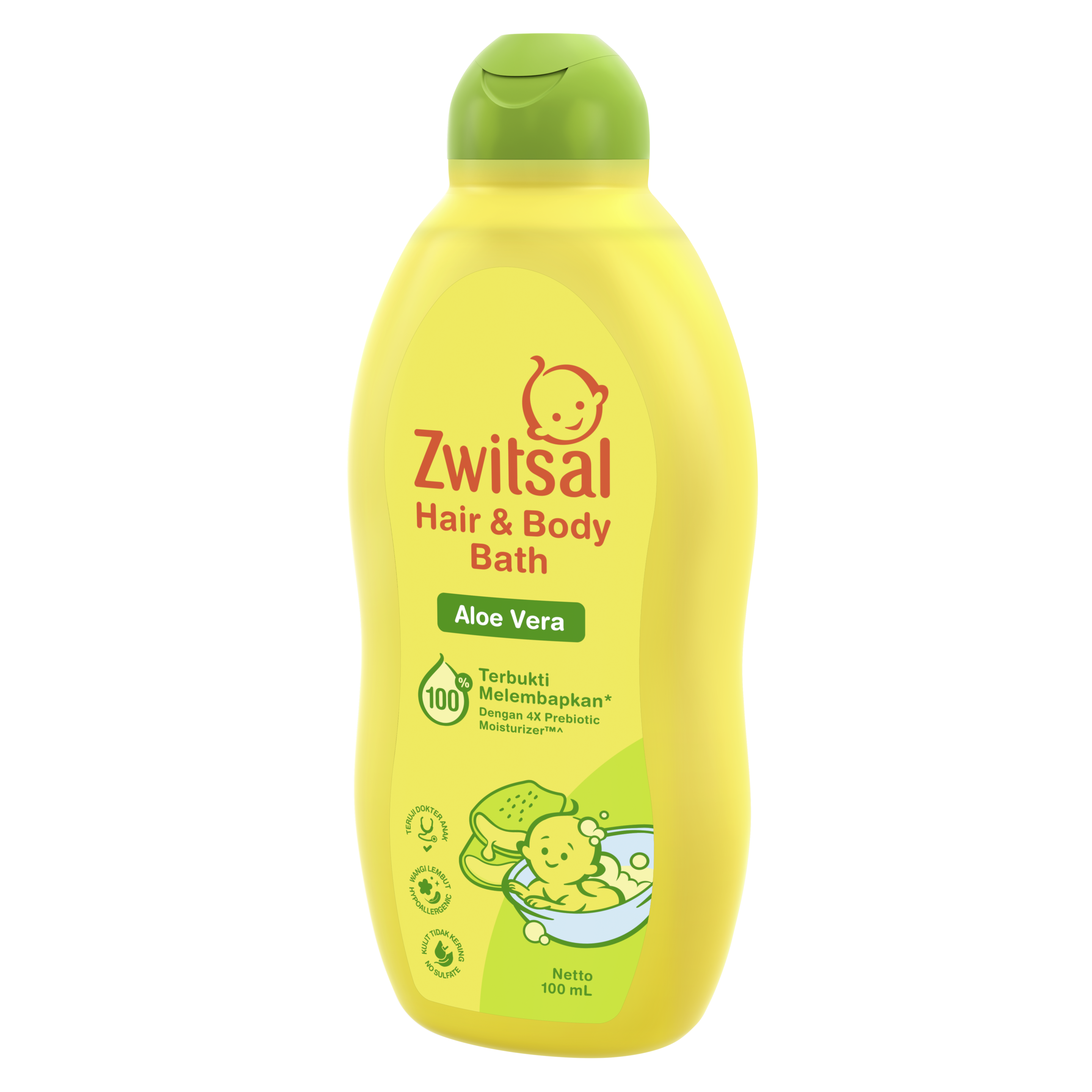 ZWITSAL Baby Bath Hair & Body 2in1 Natural Aloe Vera - Sabun Mandi Bayi ...