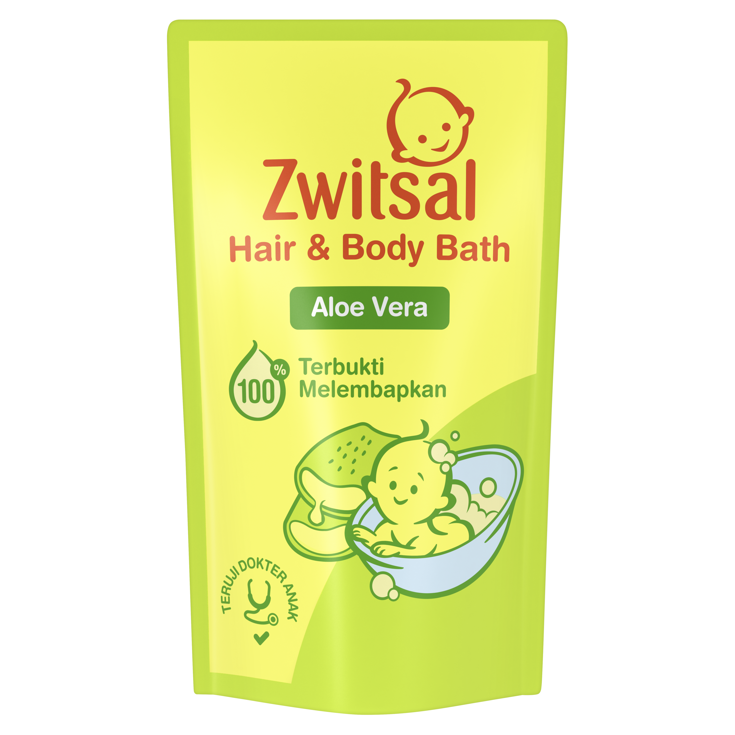 Zwitsal Baby Hair & Body Bath 2in1 Aloe Vera
