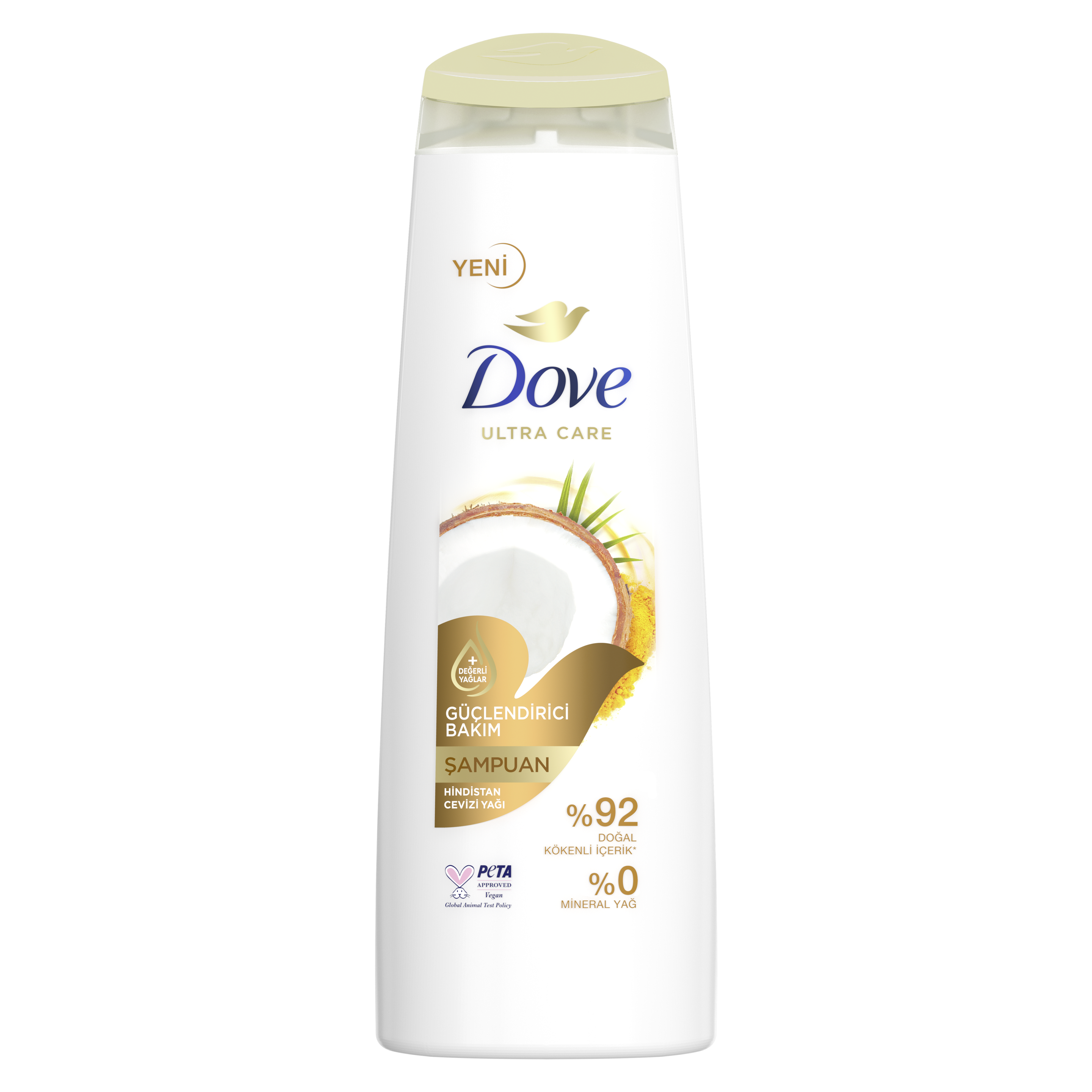 Dove  Saç Bakım Şampuanı  Hindistan Cevizi Yağı Güçlendirici Bakım 400 ml packshot