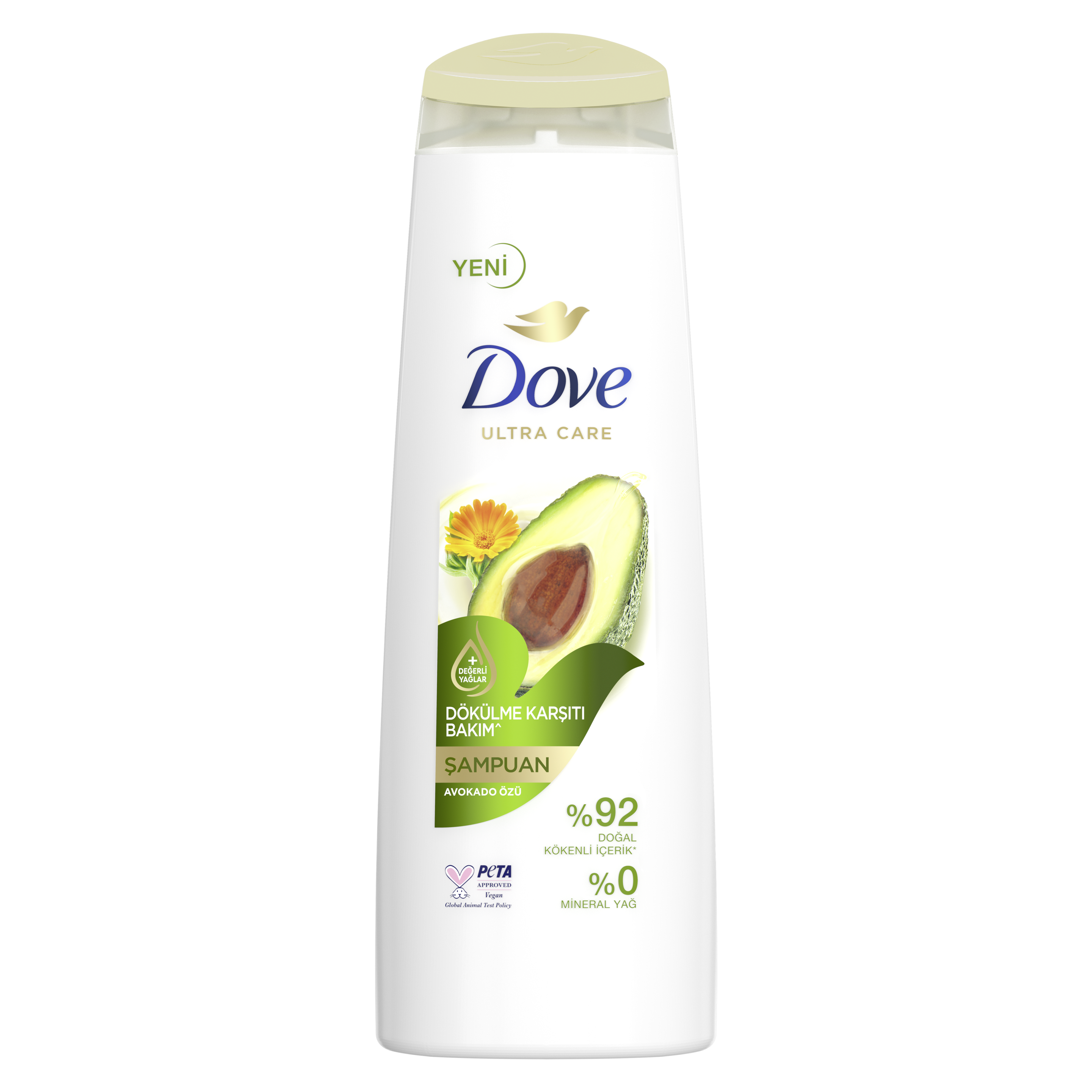 Dove  Saç Bakım Şampuanı  Avokado Özü Dökülme Karşıtı Bakım 400 ml packshot