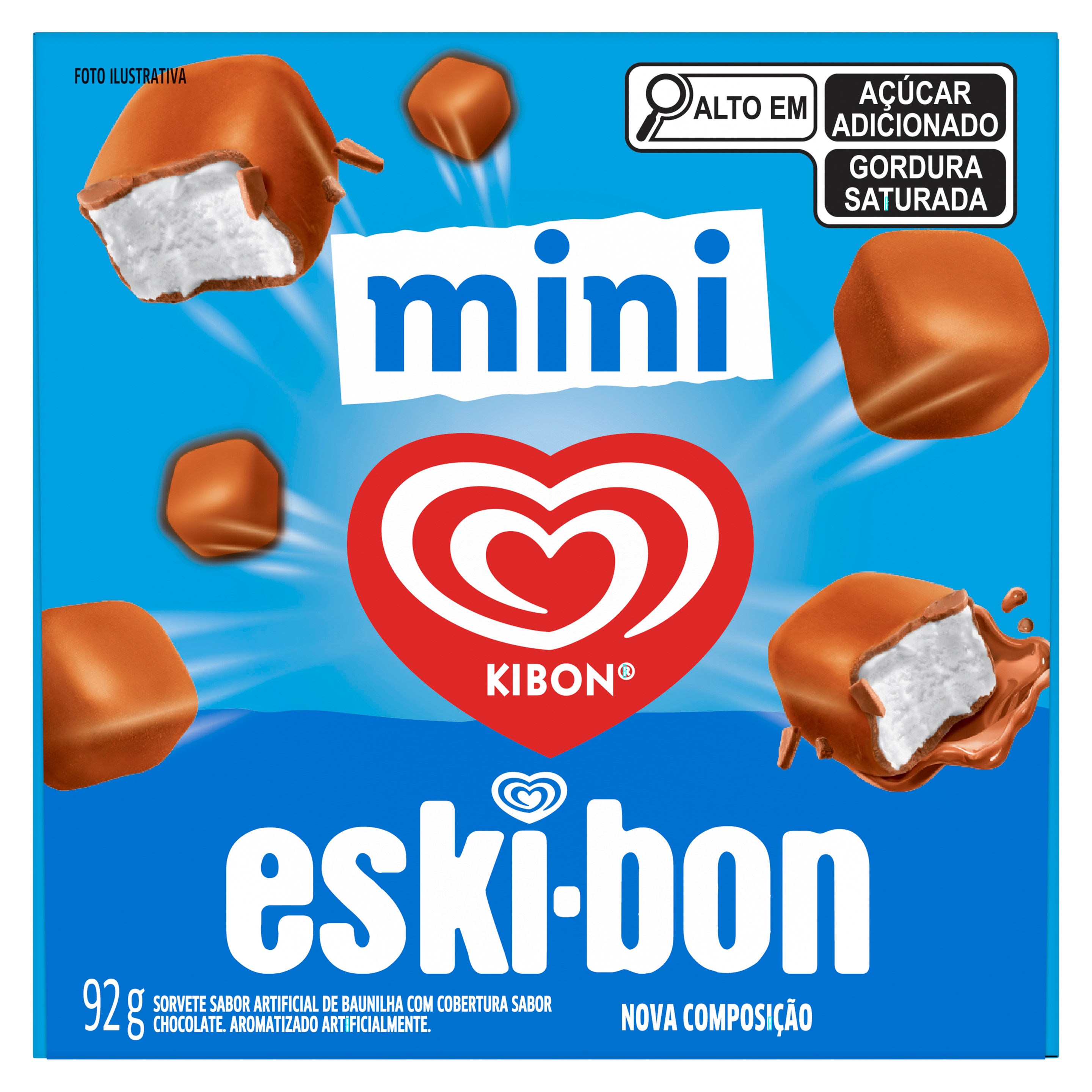 Caixinha com bombons do Mini Eskibon