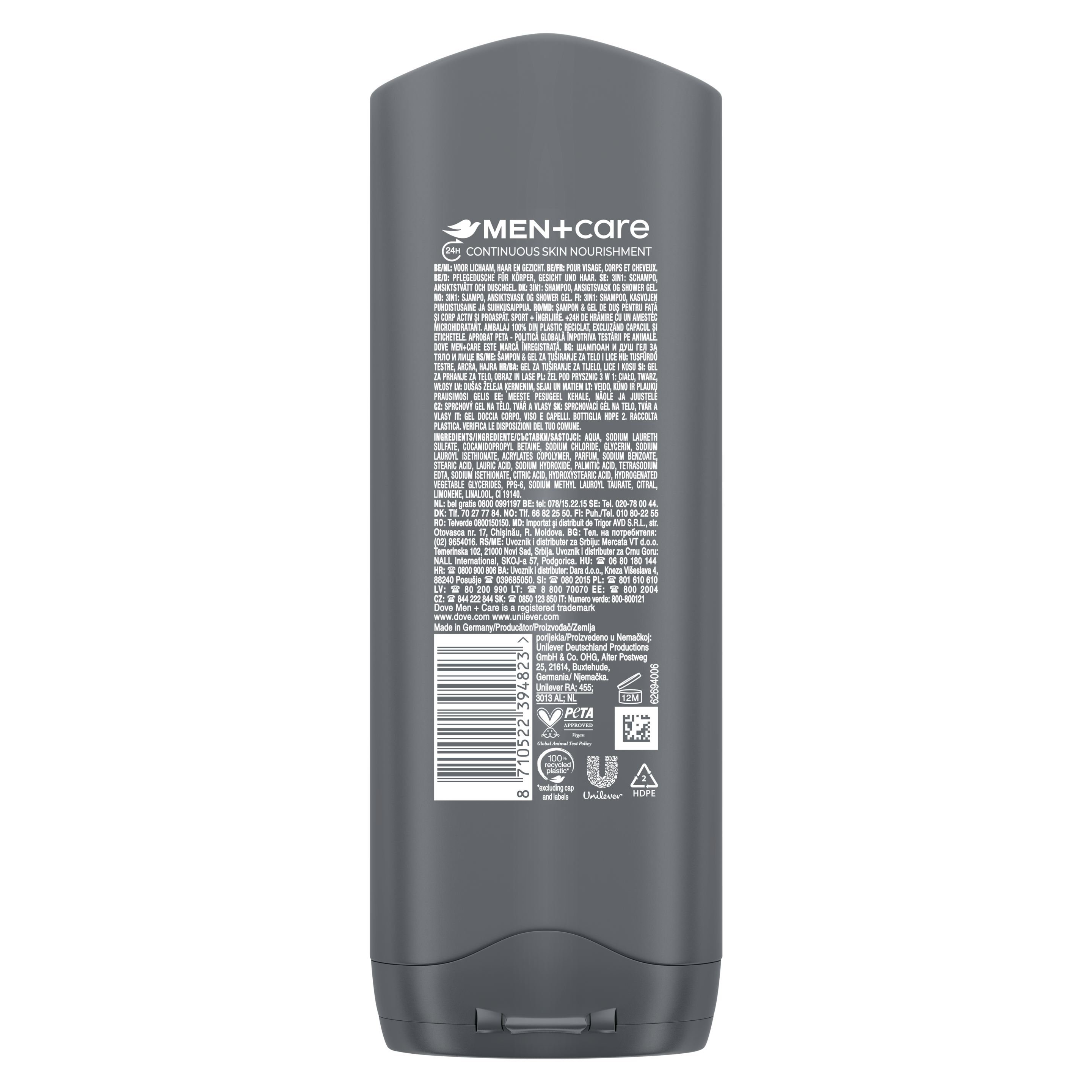 Sprchovací gél pre mužov SportCare Active+Fresh