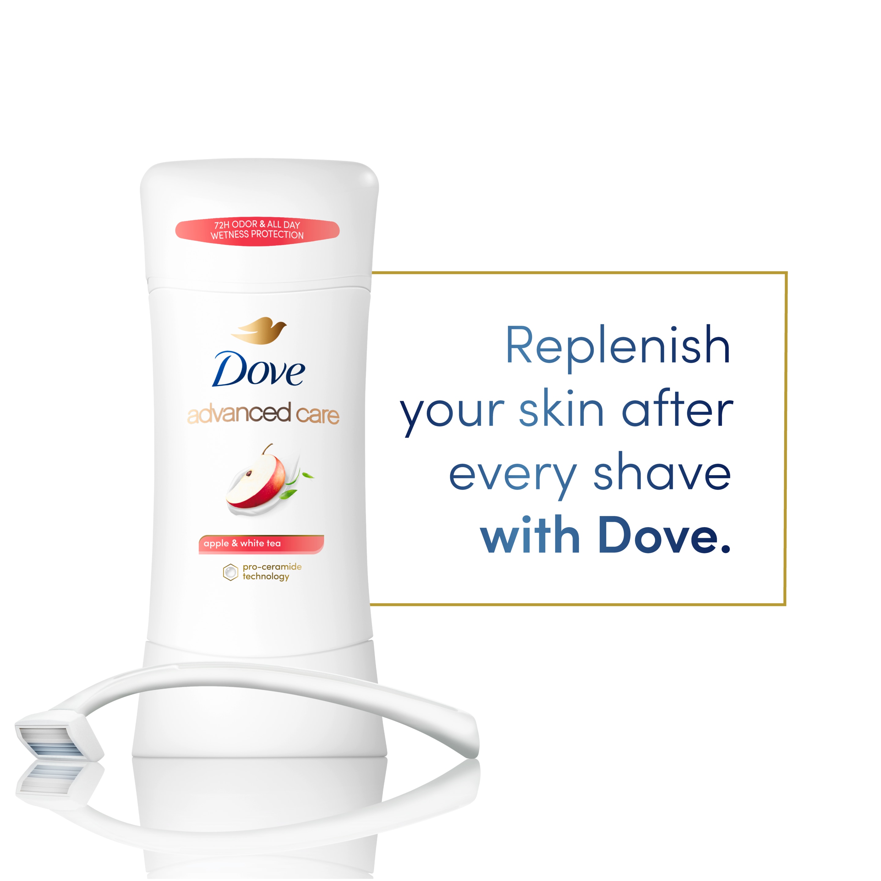 Advanced Care Apple & White Tea Deodorant Stick Dove Dove