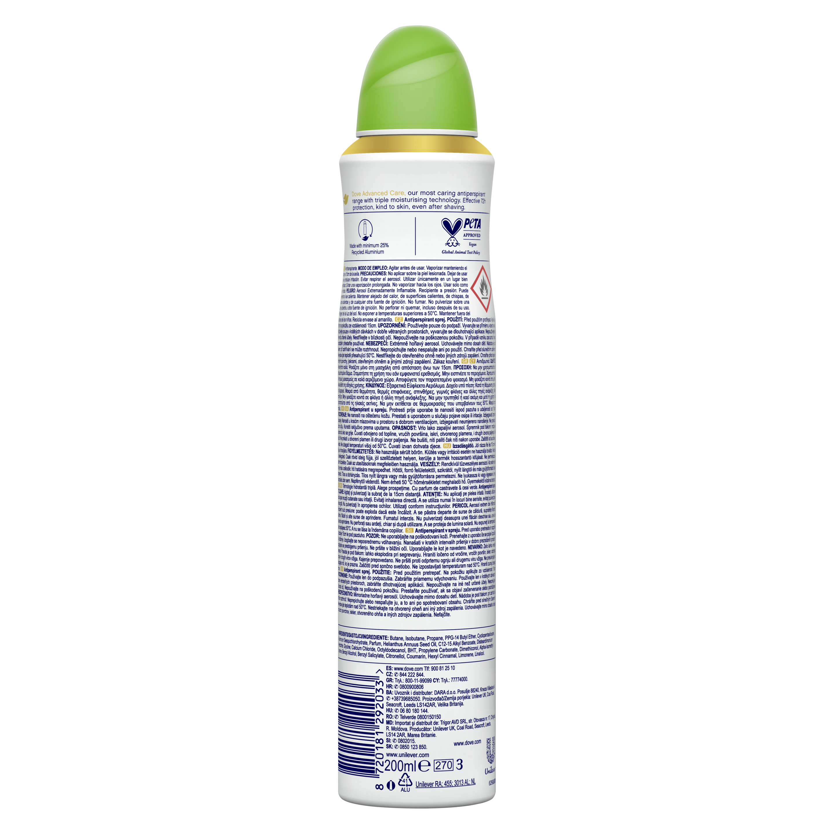 Dove Antitranspirante Aerosol Fresh Pepino