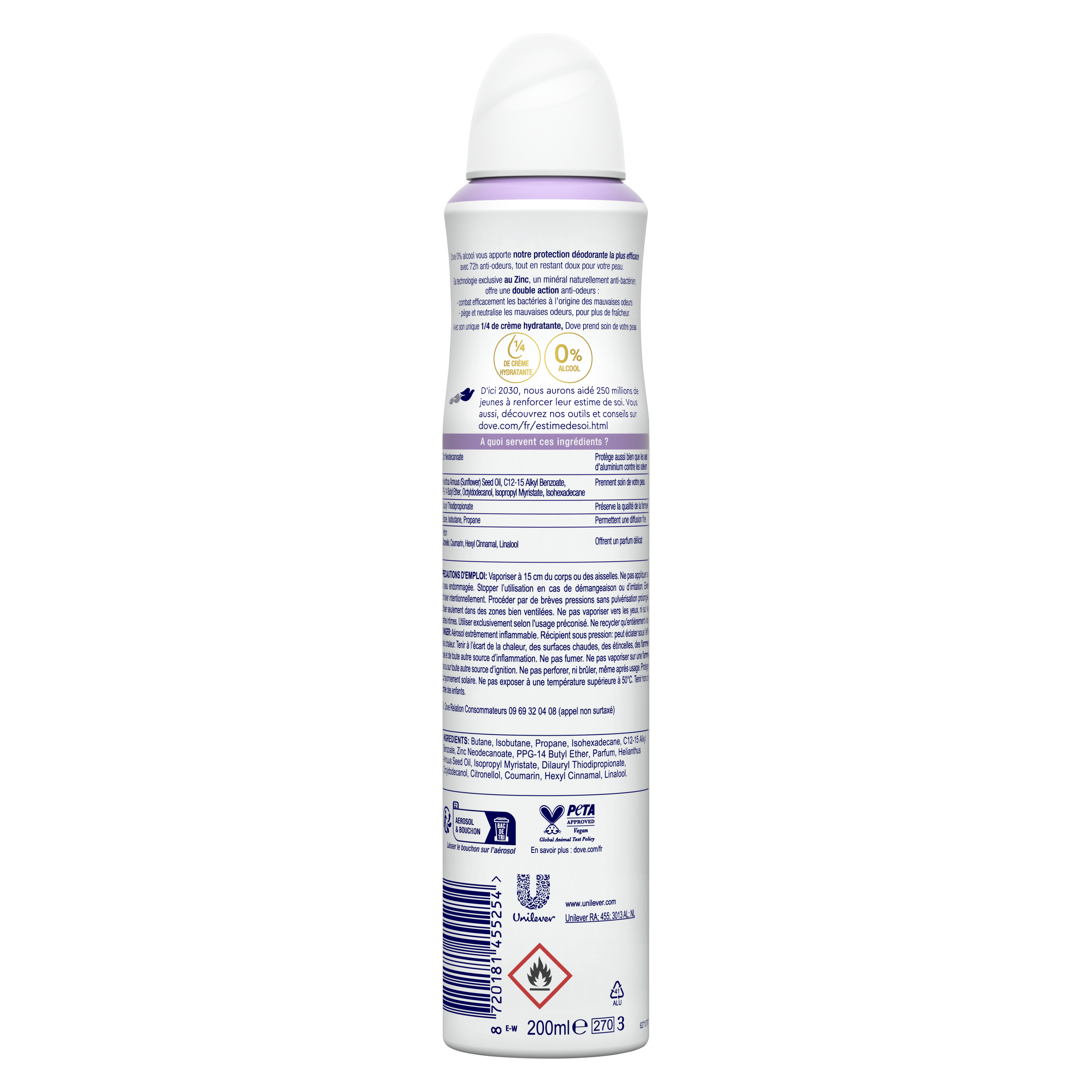 Déodorant Spray Fleur de Cerisier 0% Alcool 200ml