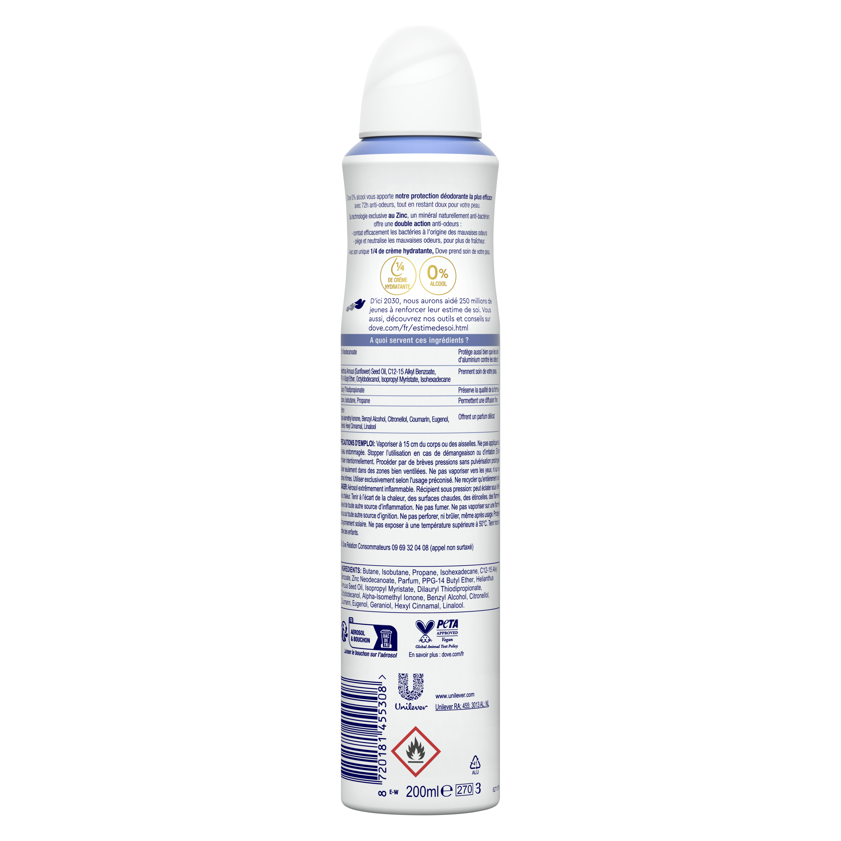 Déodorant Spray Original 0% Alcool 200ml