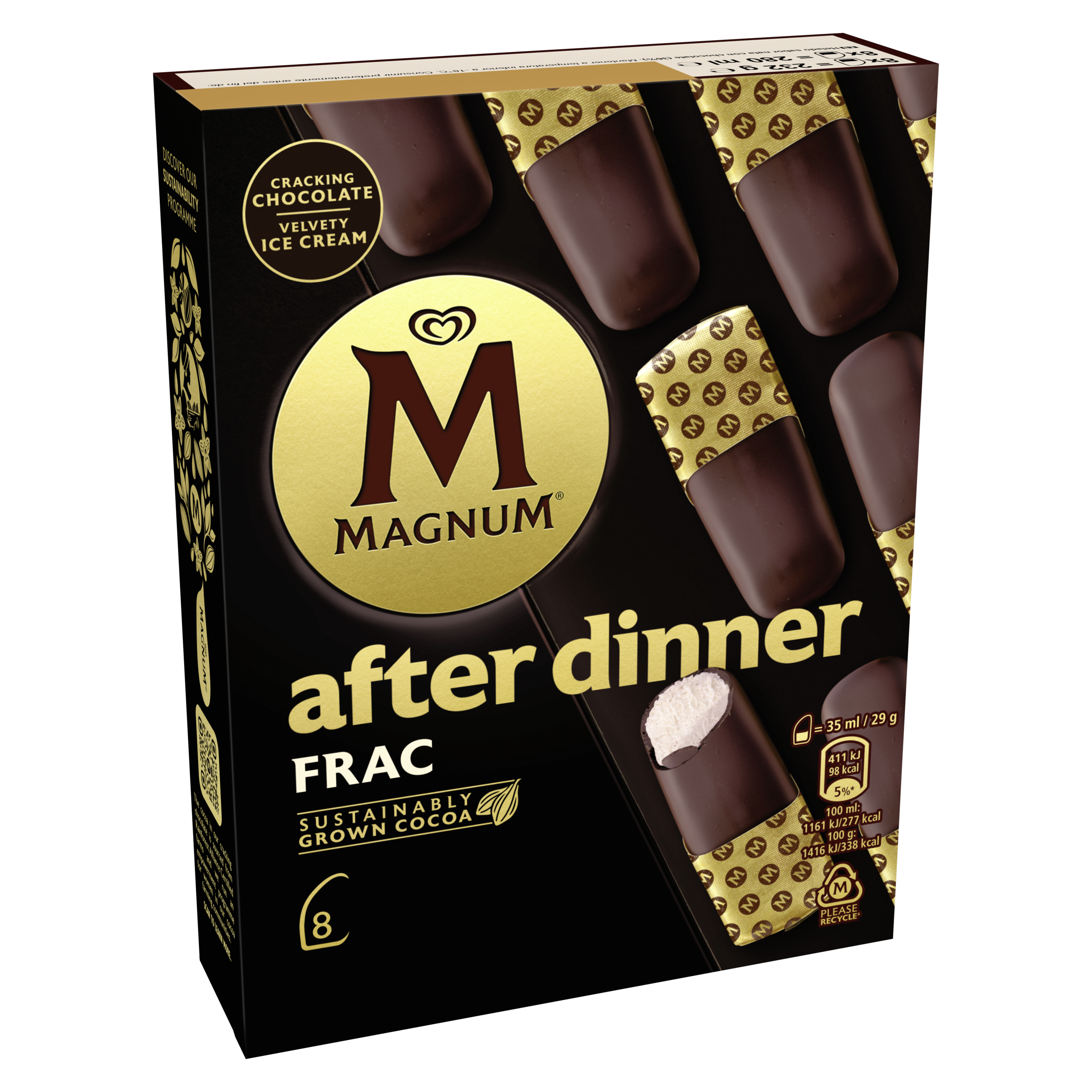 Magnum  Helado  After Dinner Frac  35ml x9