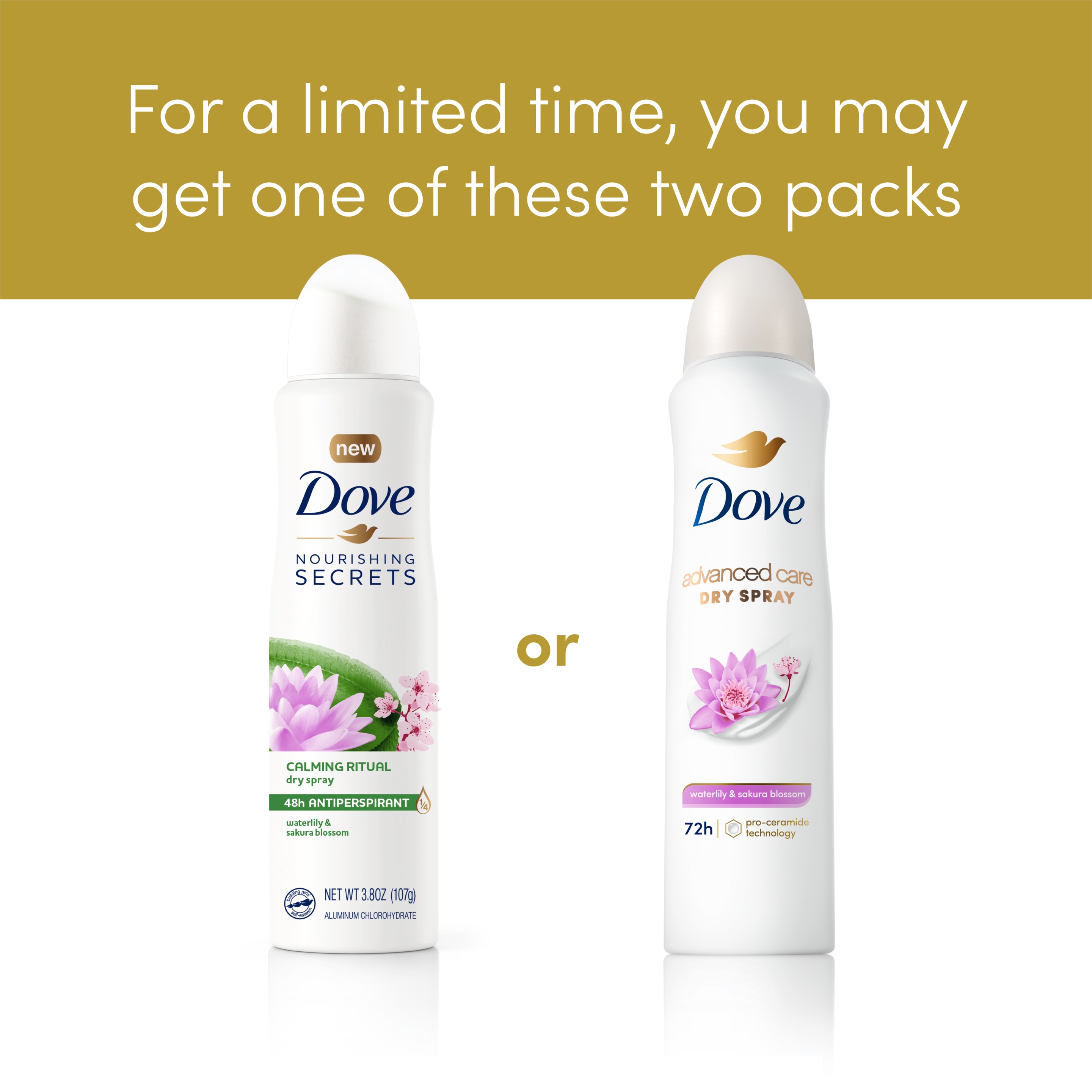 Advanced Care Waterlily & Sakura Blossom Antiperspirant Dry Spray