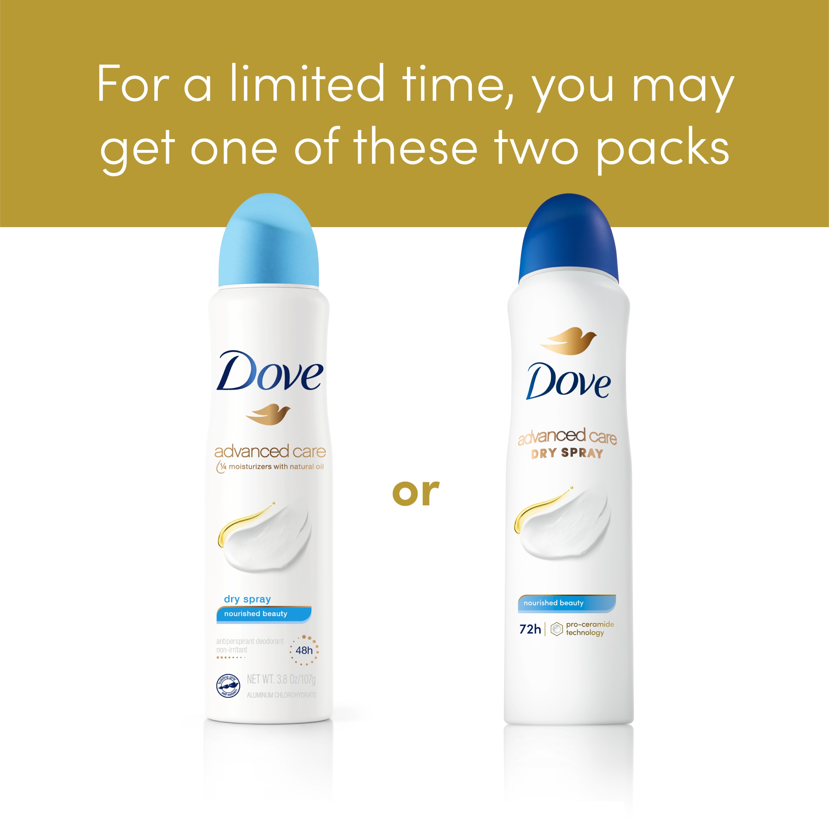 Advanced Care Nourished Beauty Antiperspirant Dry Spray