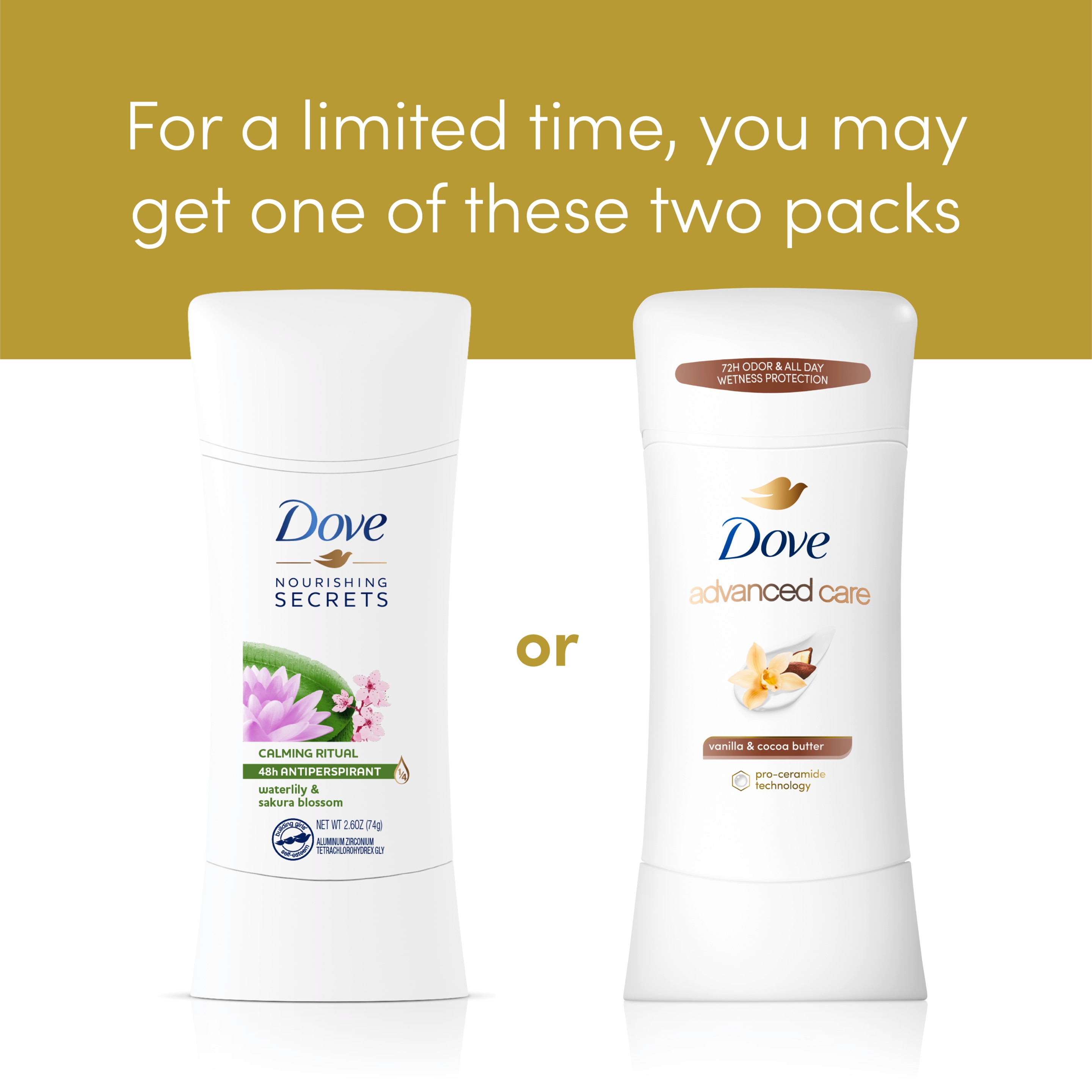 Advanced Care Waterlily & Sakura Blossom Antiperspirant Stick