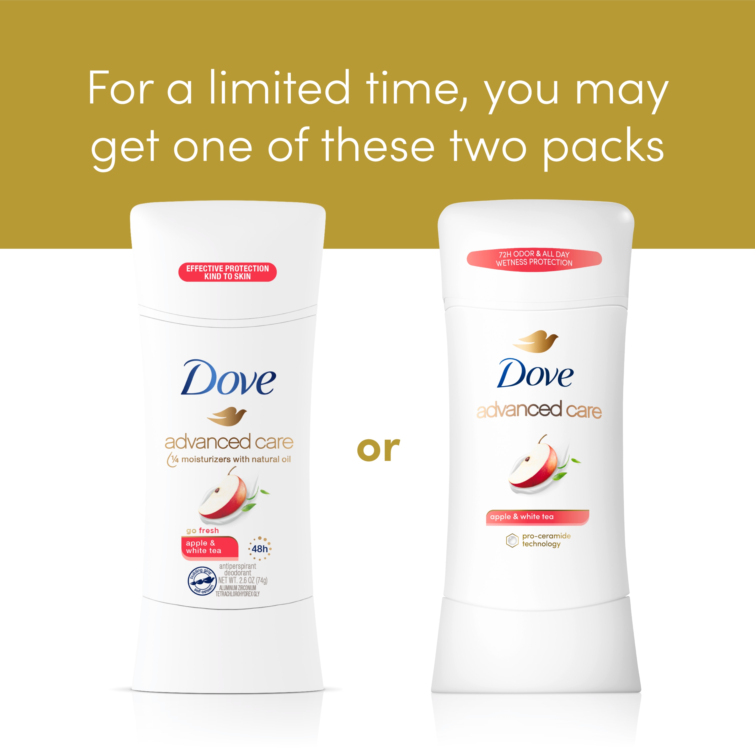 Advanced Care Apple & White Tea Antiperspirant Stick