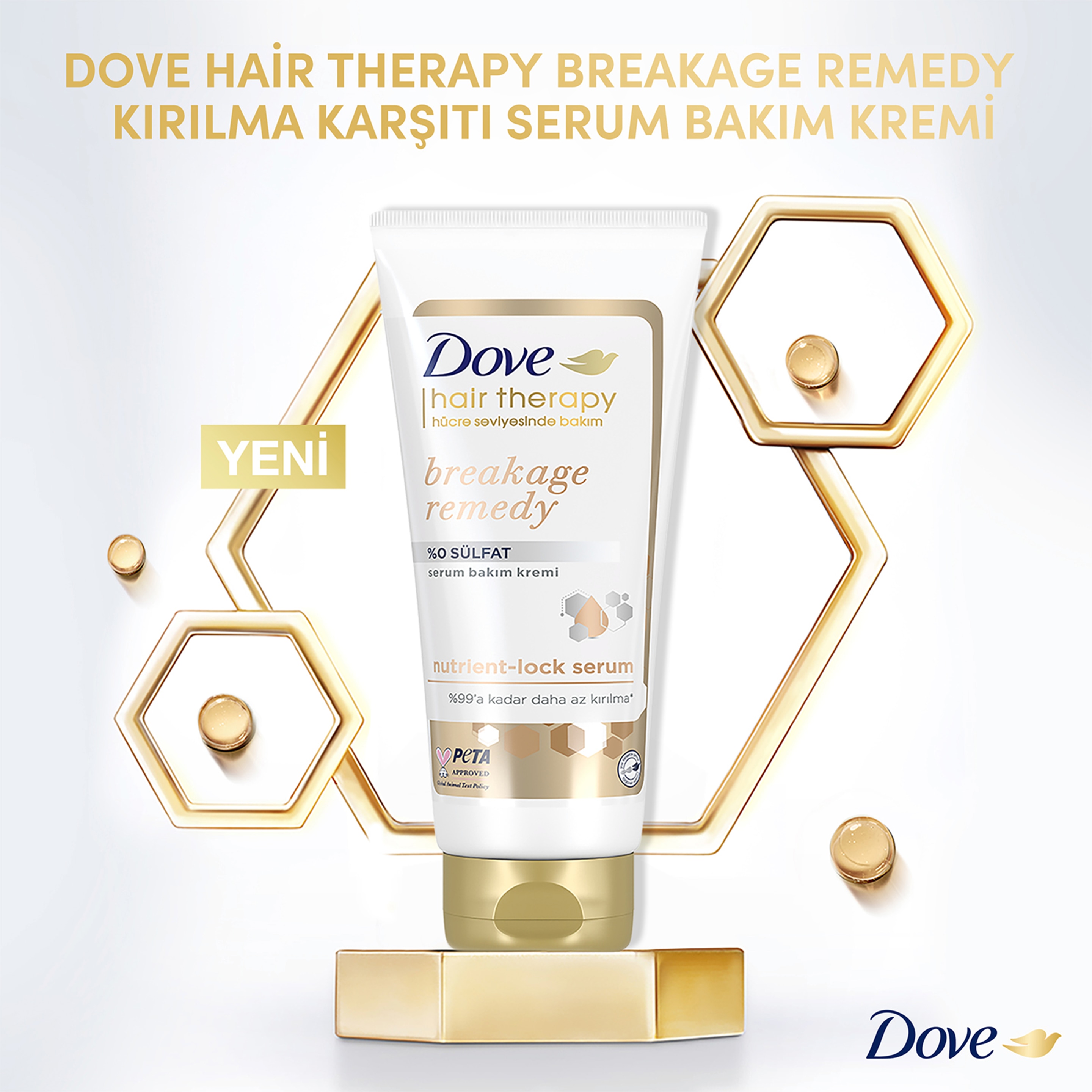 Dove Hair Therapy Breakage Remedy Sülfatsız Serum Saç Bakım Kremi