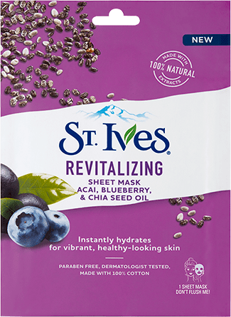 Revitalizing Sheet Mask Acai, Blueberry & Chia Seed Oil