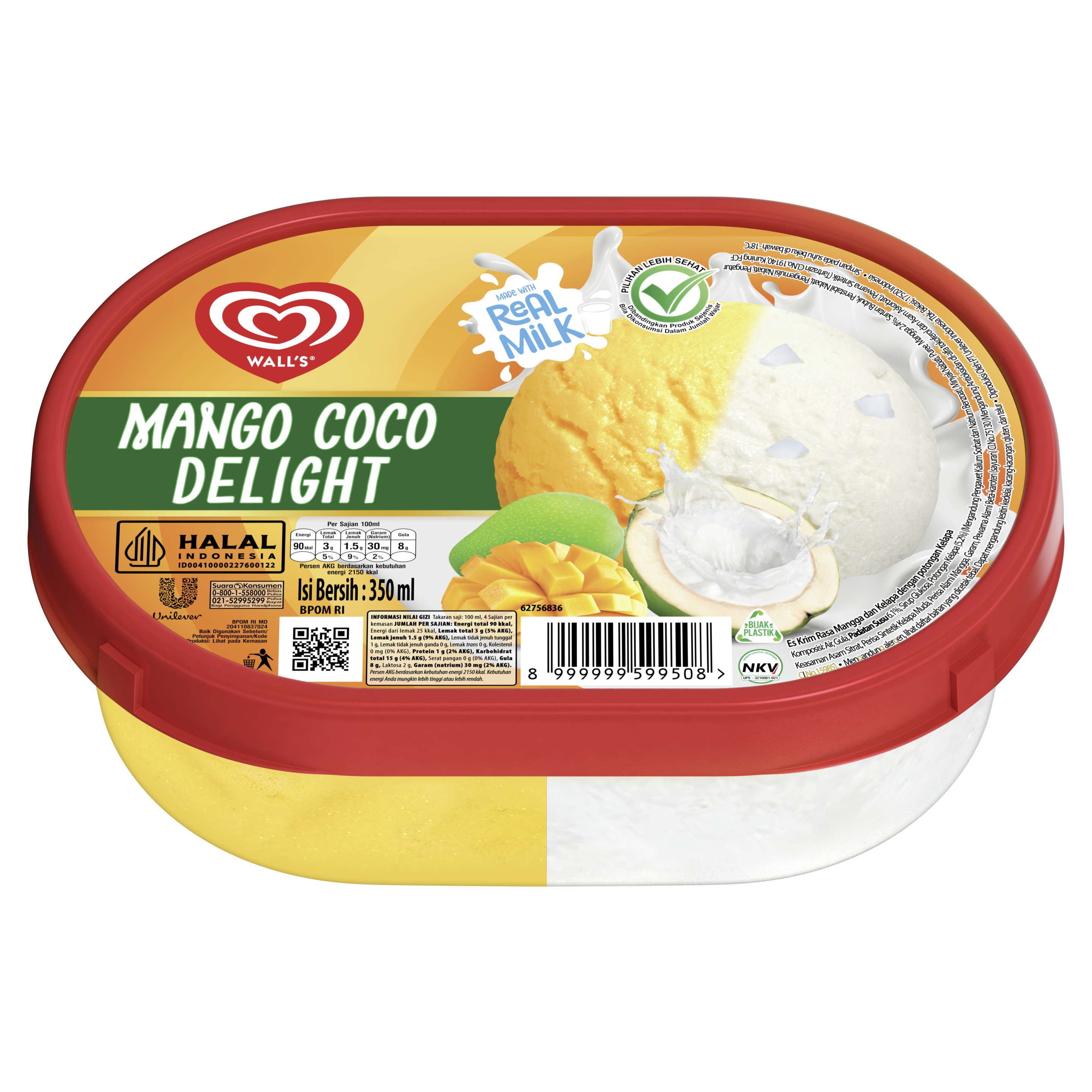 WALLS <b>MANGO</b> <b>COCO</b> DELIGHT packshot.