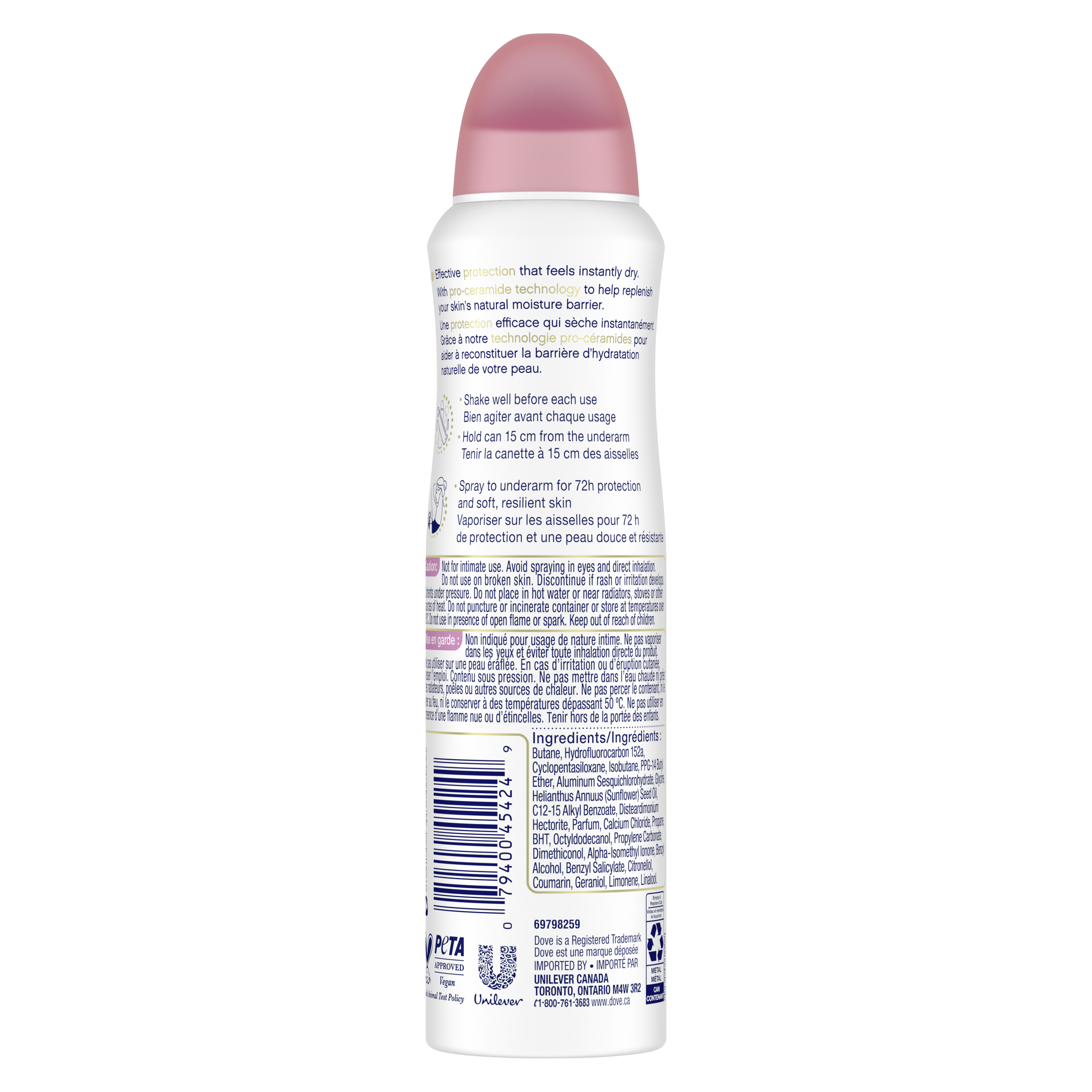 Powder Soft Dry Spray Antiperspirant Dove 1083