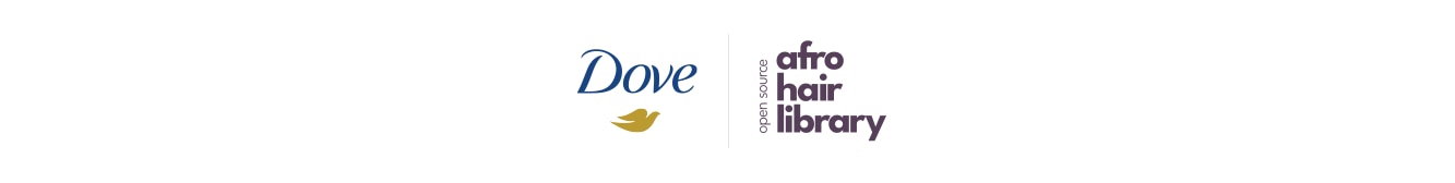 Logos for Dove, Crown Coalition, and Open Source Afro Hair Library