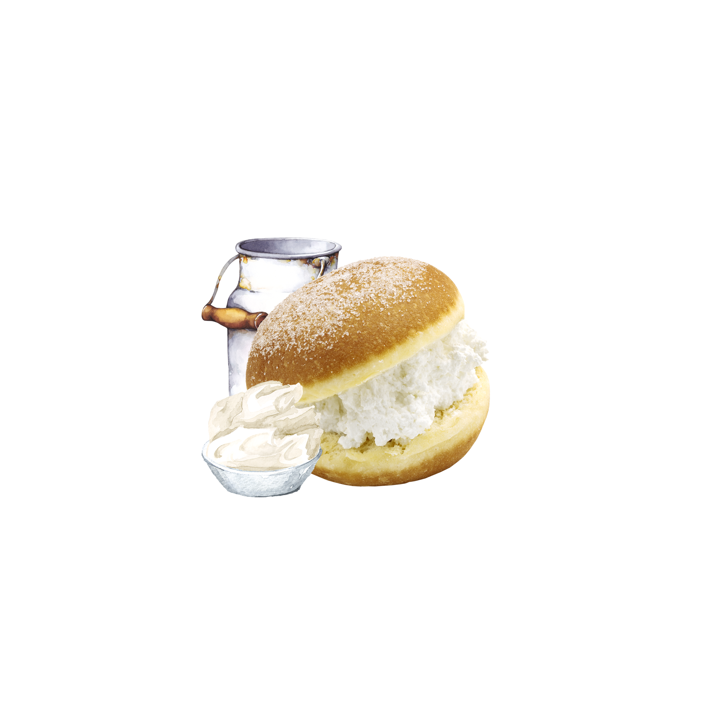 Bombolone farcito con la nostra panna