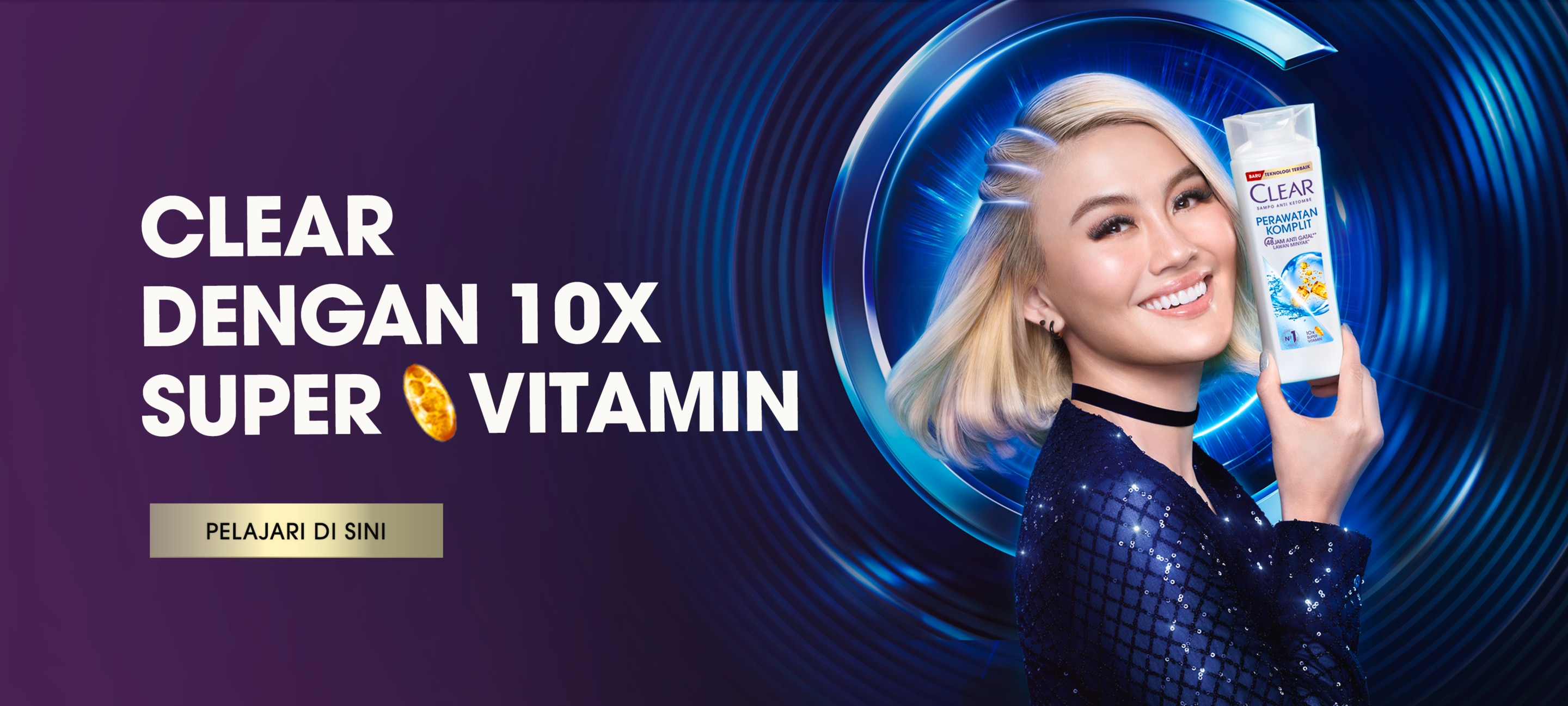 Clear dengan 10x Super Vitamin