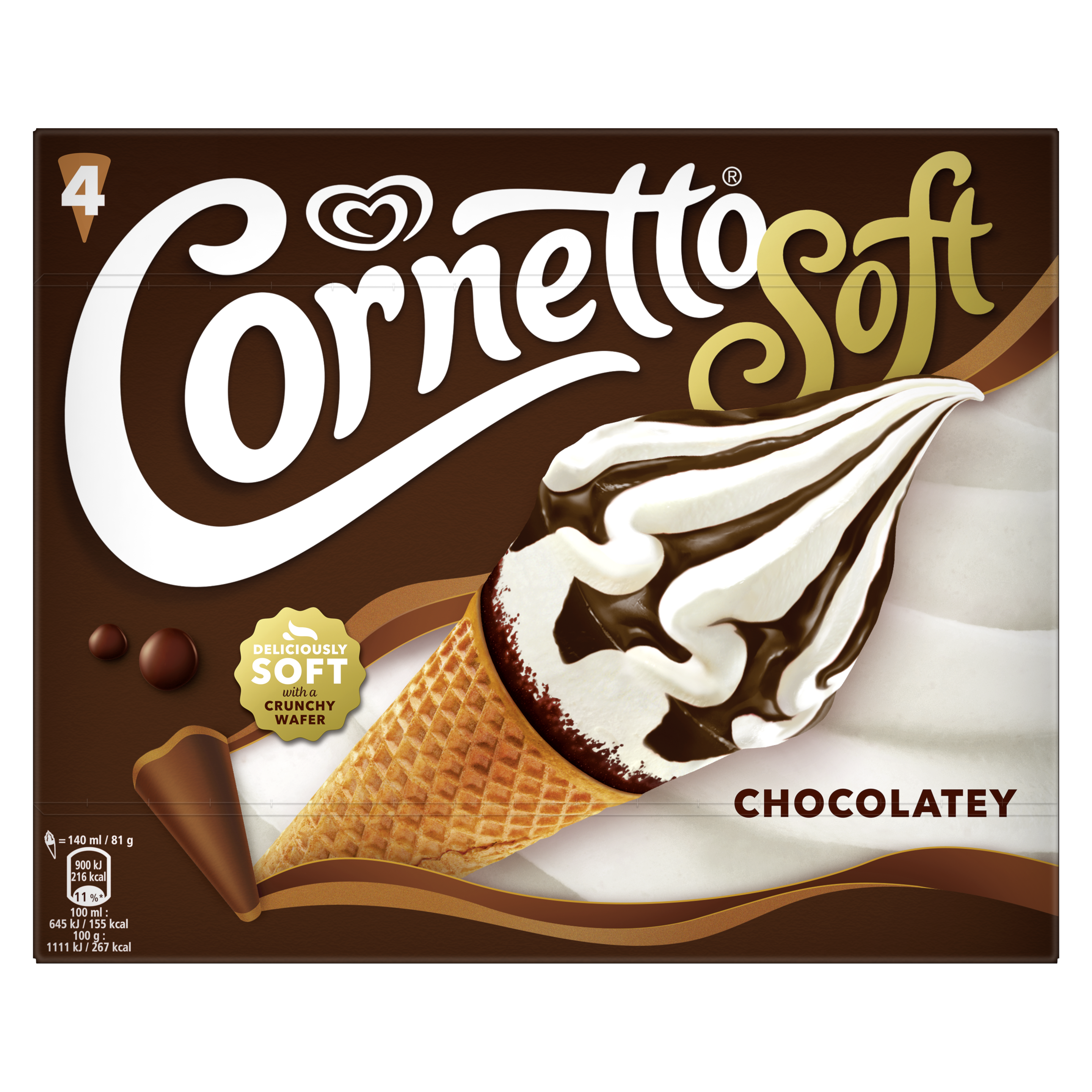 Cornetto Soft Chocolatey 4MP