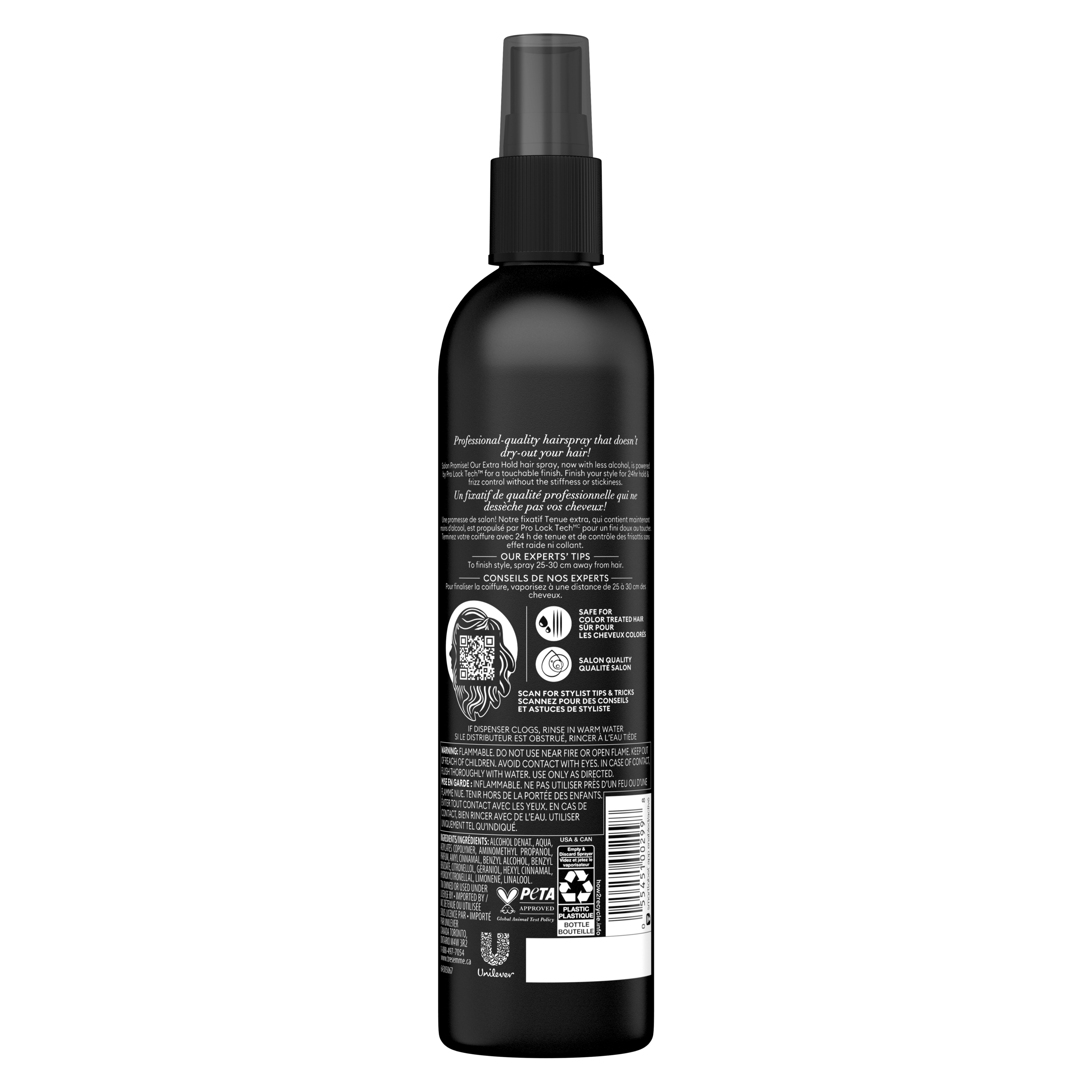 300ml of Tres Two Mega Firm Super Control Super Hold Hairspray front of pack image