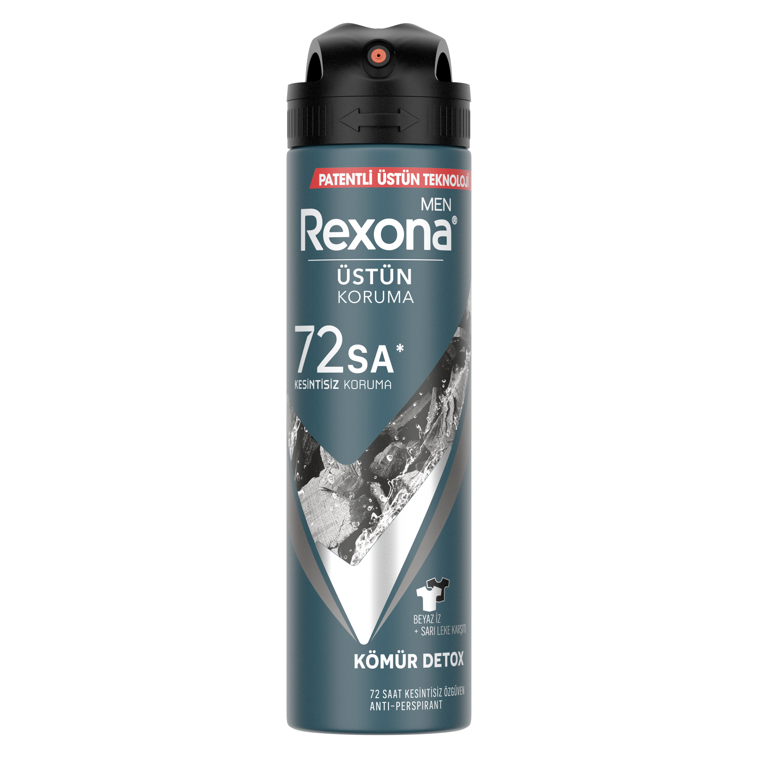 Rexona Men Kömür Detox Antiperspirant Erkek Sprey Deodorant 150 ml