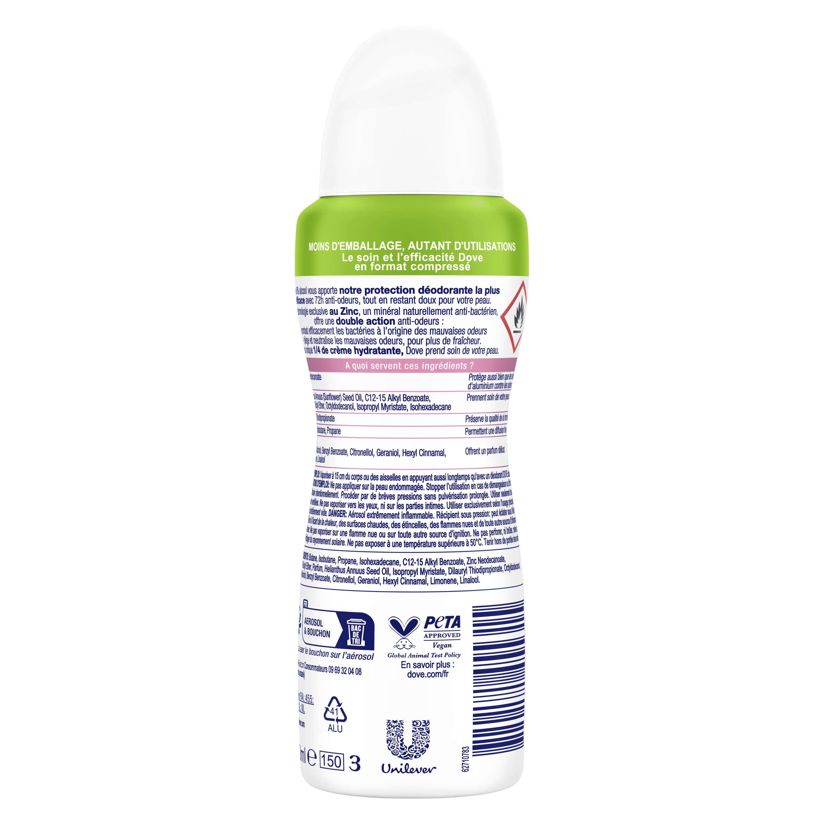 Déodorant Compressé Invisible Care 0% Alcool 100ml