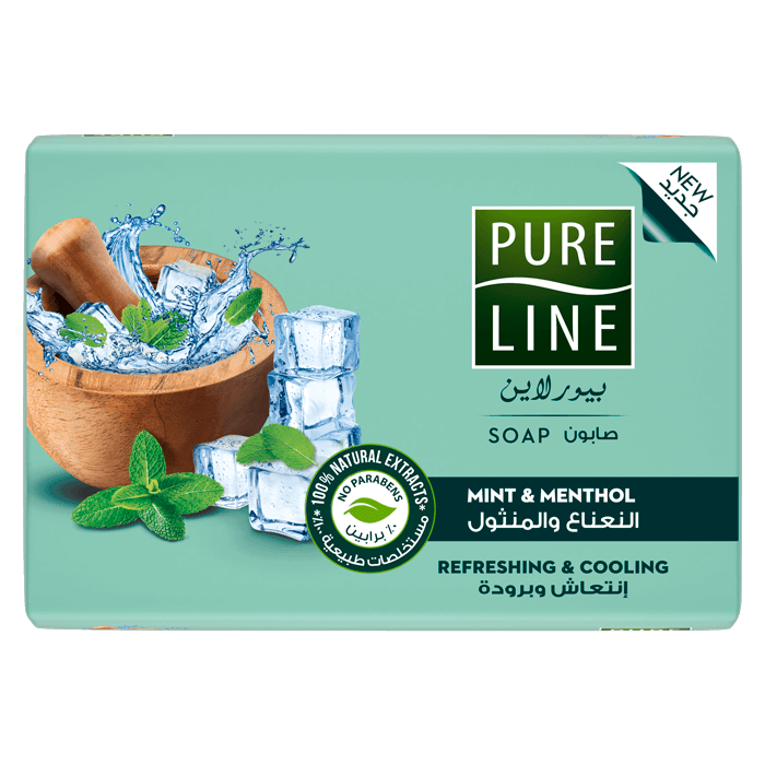 Pure Line Bar Soap with Mint & Menthol, 120 gm