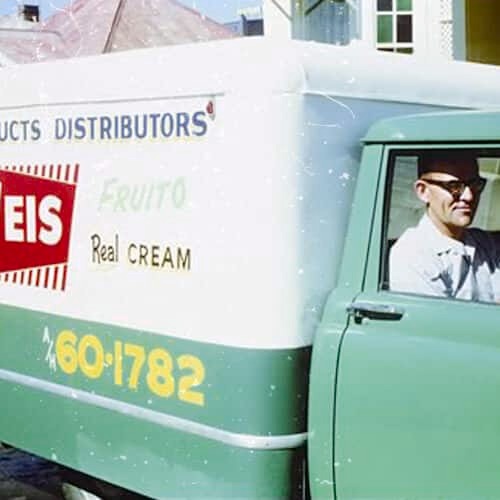 1957 - Off to do one of our first deliveries