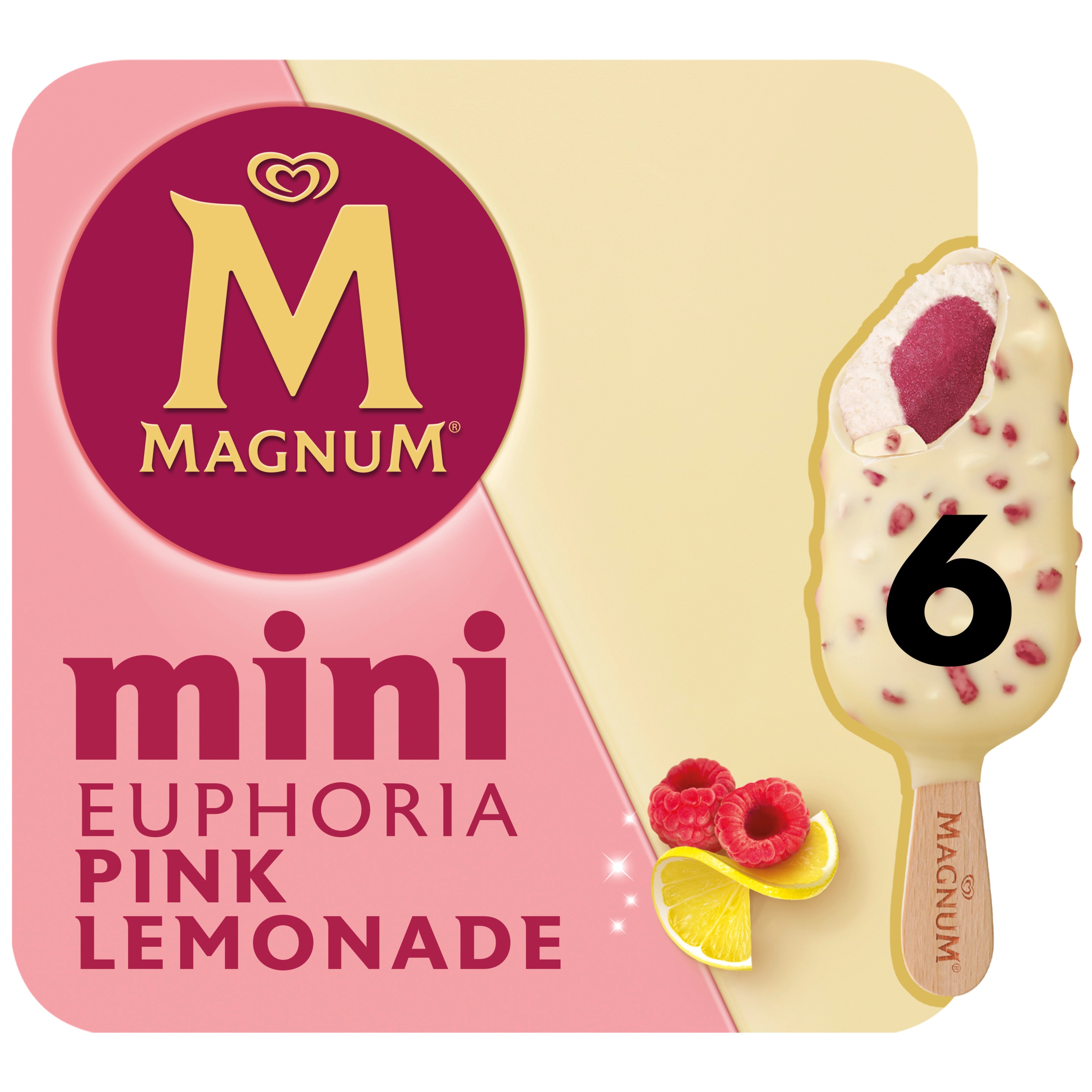 Magnum Mini Euphoria Pink Lemonade 6 x 55ml - Magnum Österreich