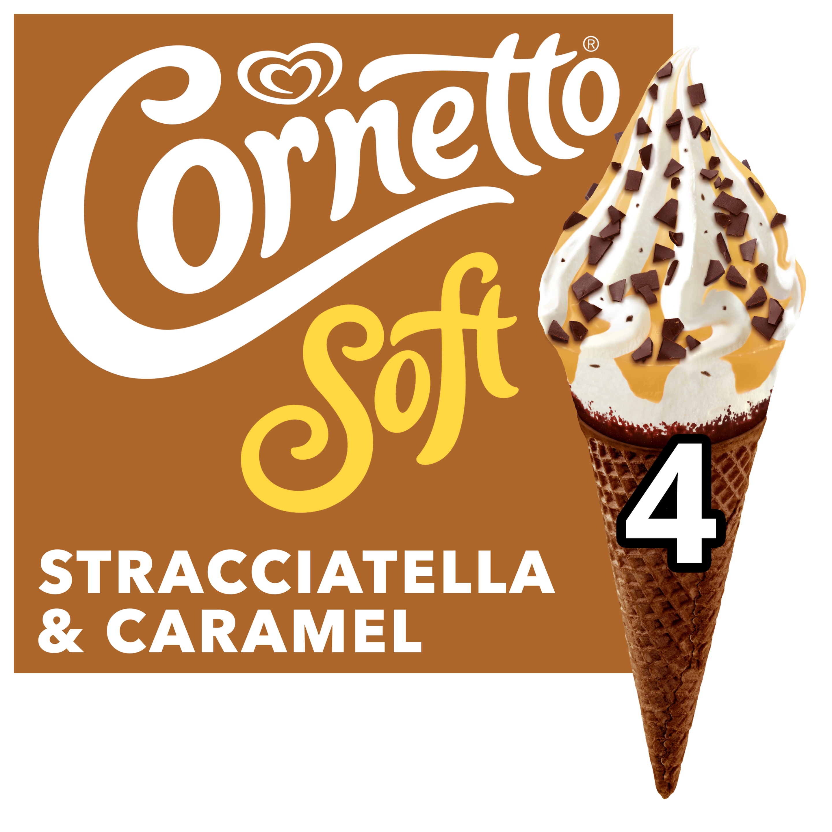 Cornetto Soft Stracciatella 4 x 140 ml - Lusso Schweiz