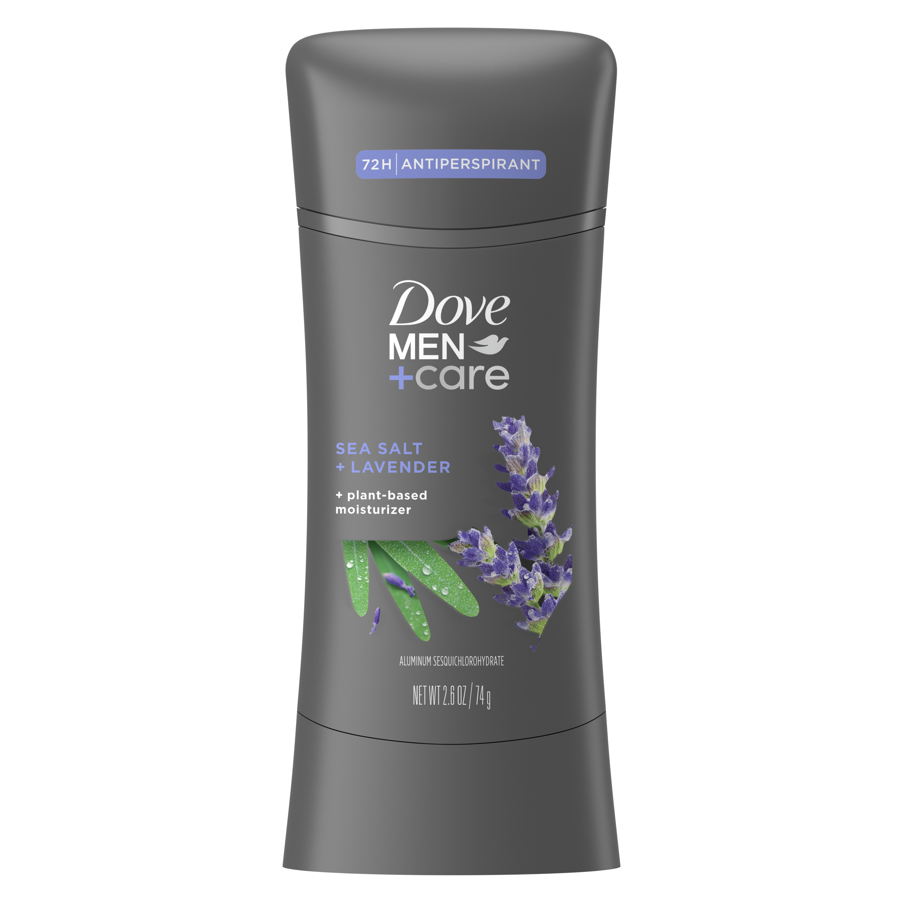 Dove Men+Care Antiperspirant Deodorant Stick For Men Sea Salt + Wild Lavender Back