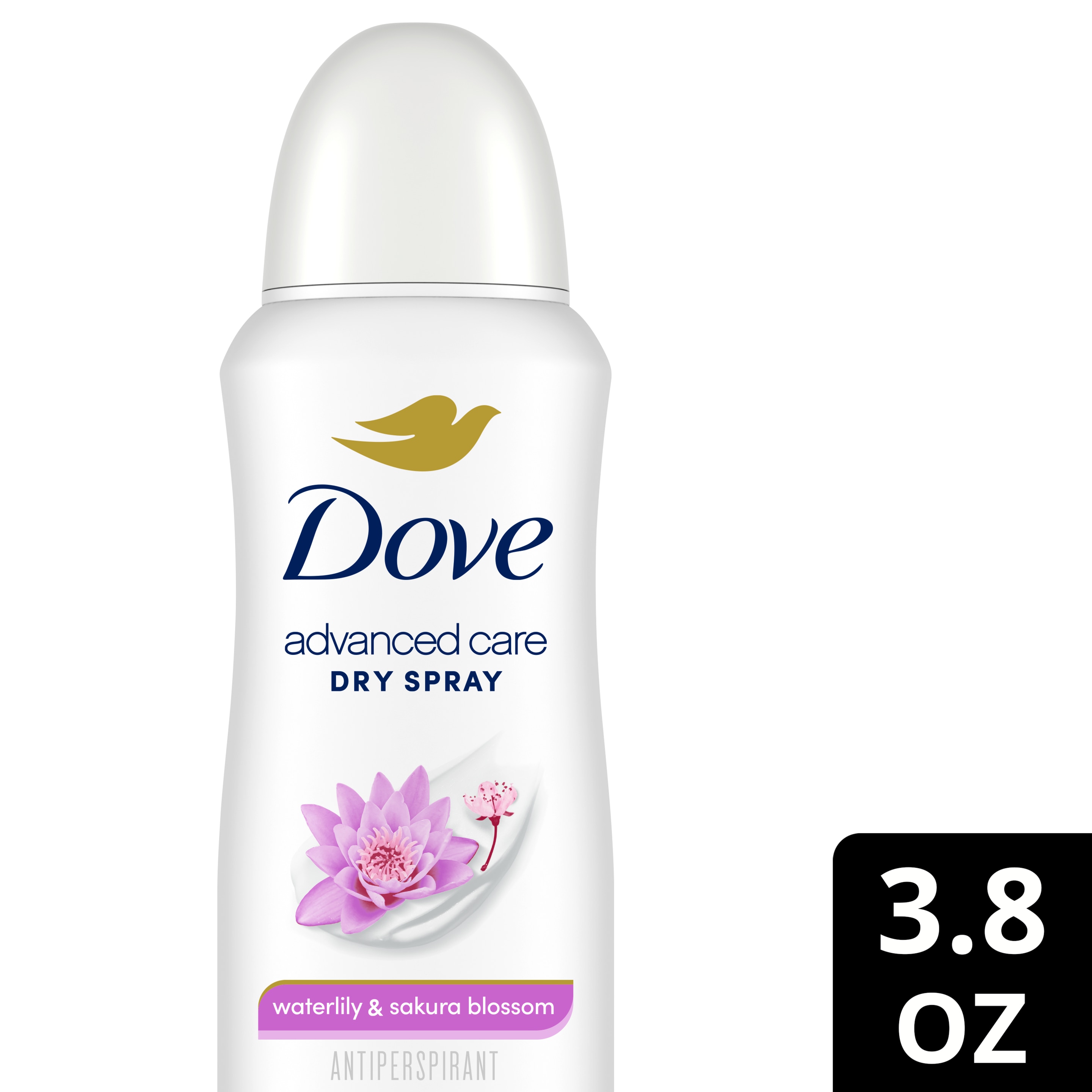 Dove Nourishing Secrets Dry Spray Antiperspirant Calming Ritual Waterlily and Sakura Blossom