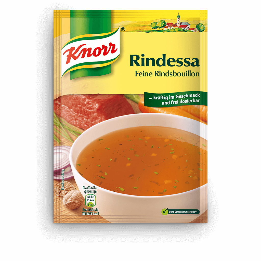 Knorr Nachfüllbeutel Rindessa Bouillon 24 Portionen