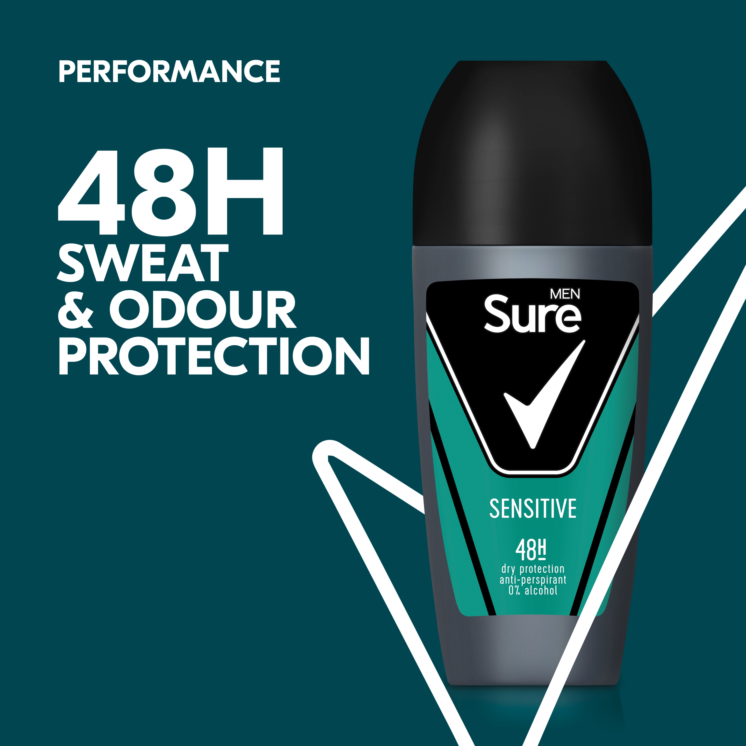 Sure Men 48hr Sensitive Antiperspirant Deodorant Roll-On