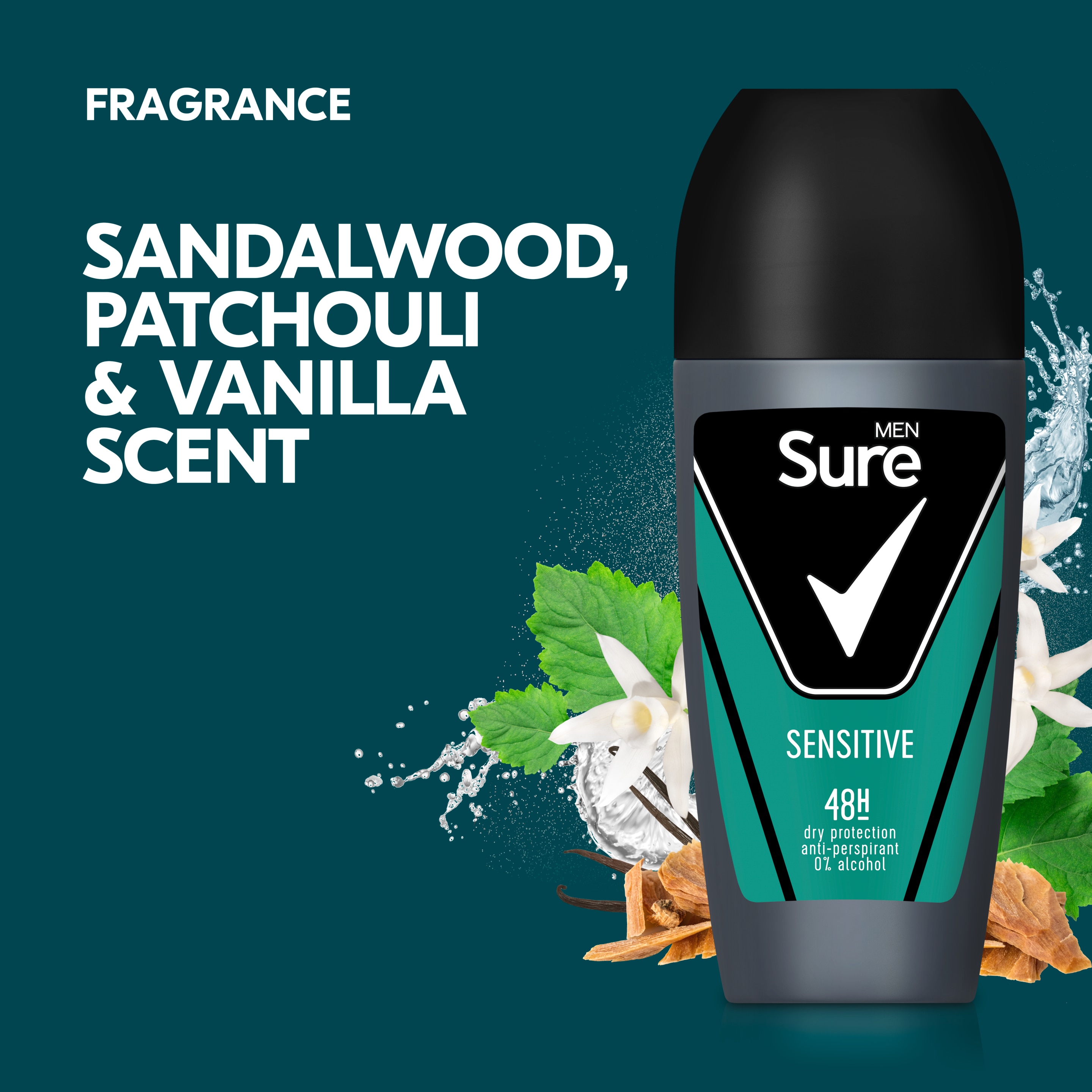 Sure Men 48hr Sensitive Antiperspirant Deodorant Roll-On