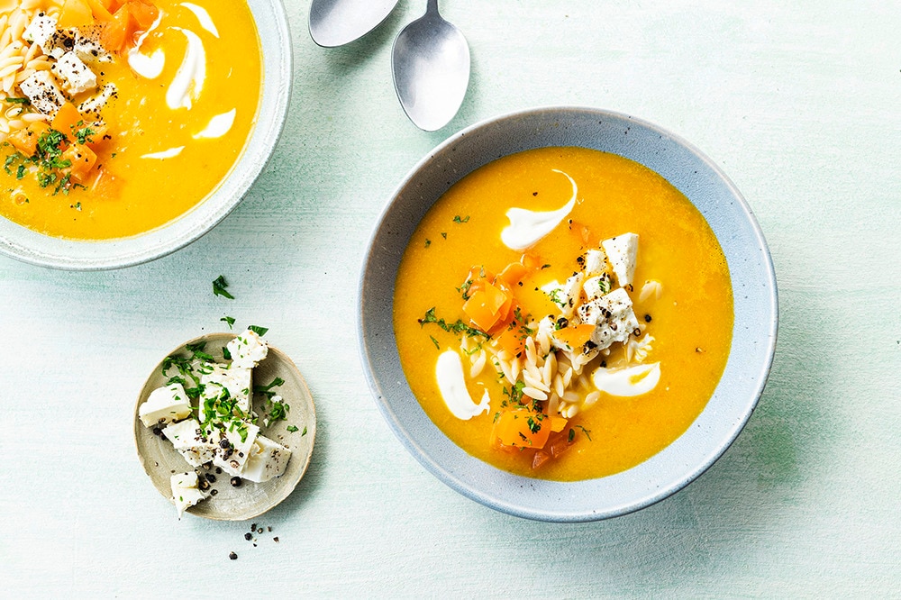 karamellisierte Zwiebeltomatensuppe