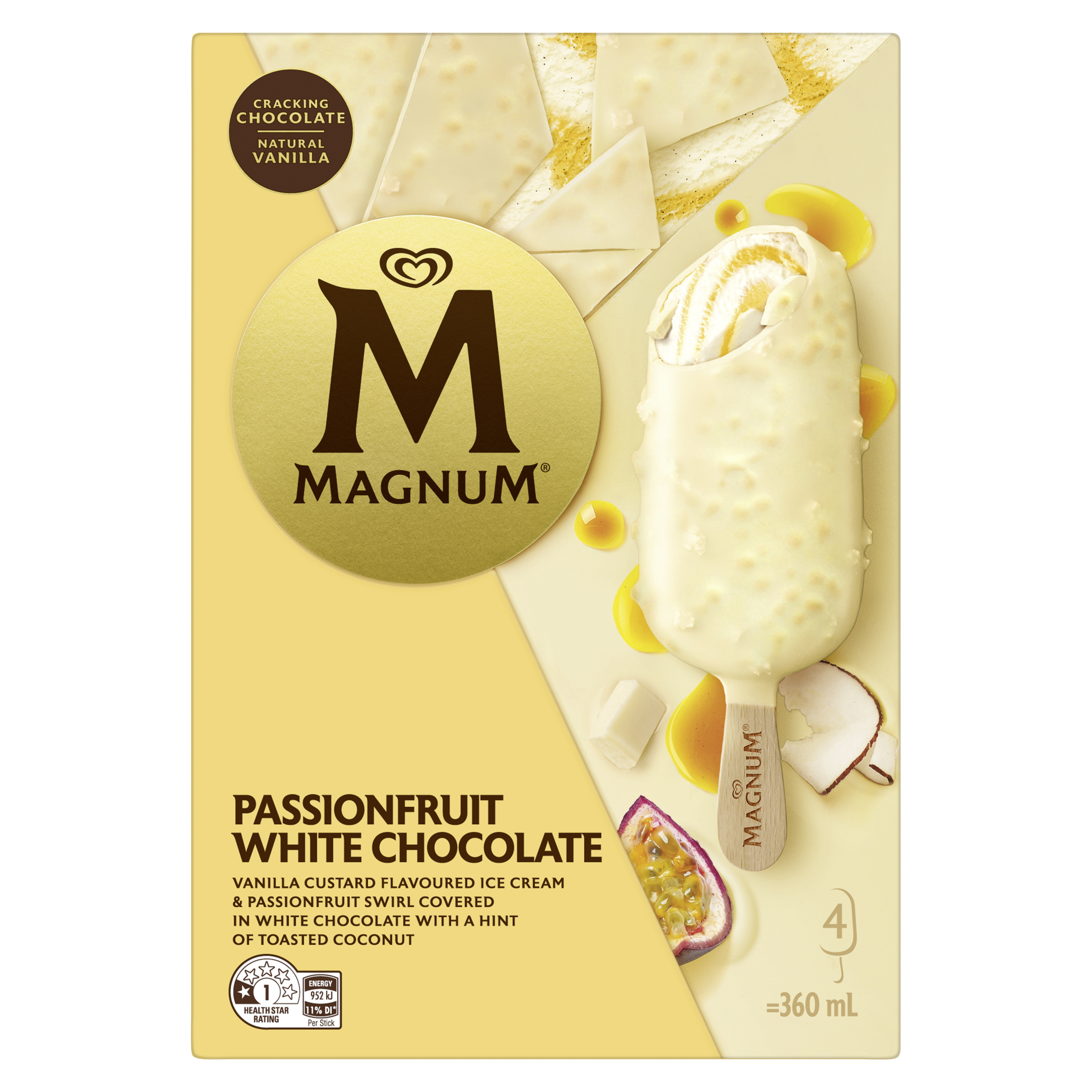 Magnum Passionfruit White Chocolate Multipack