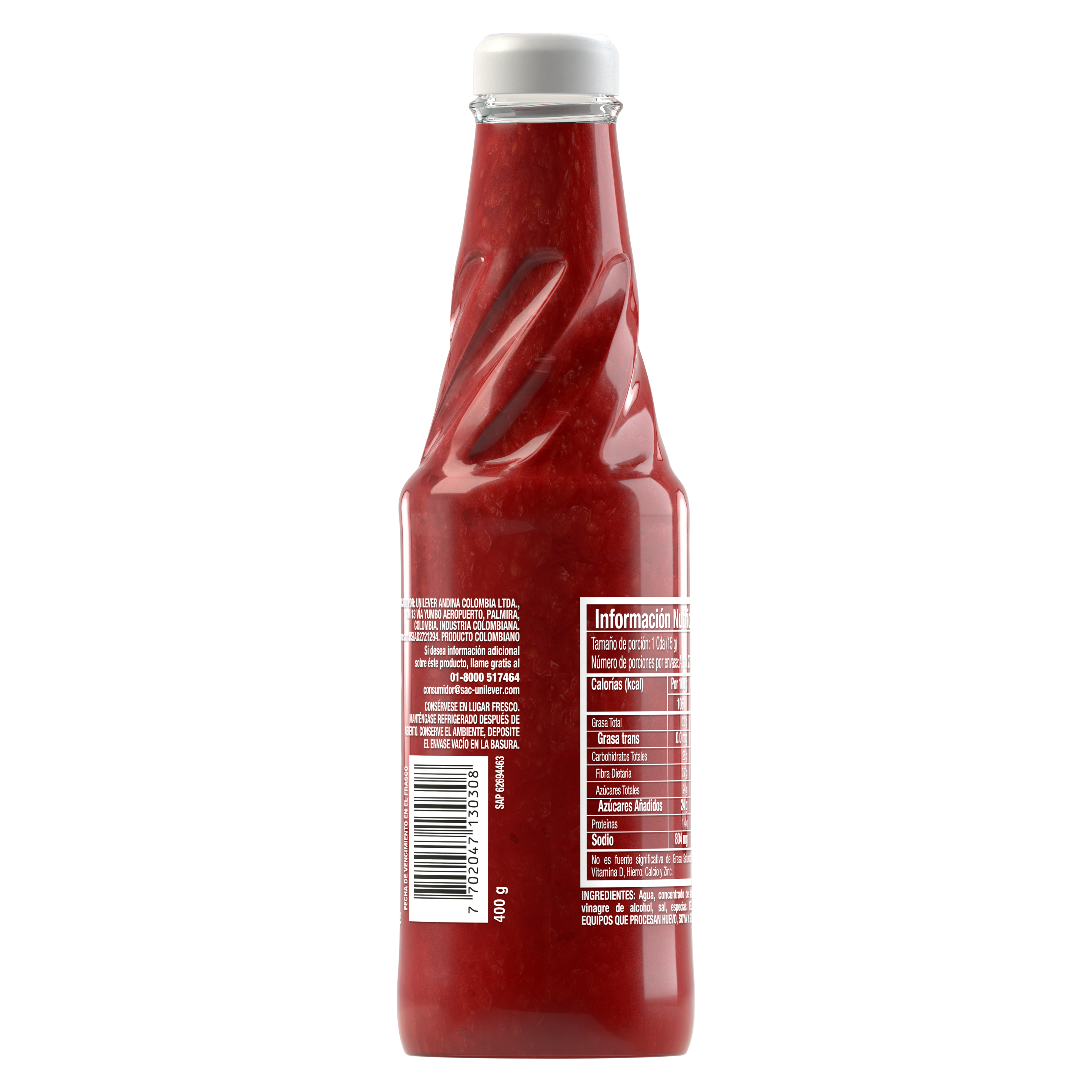 Salsa De Tomate Fruco Botella 400g
