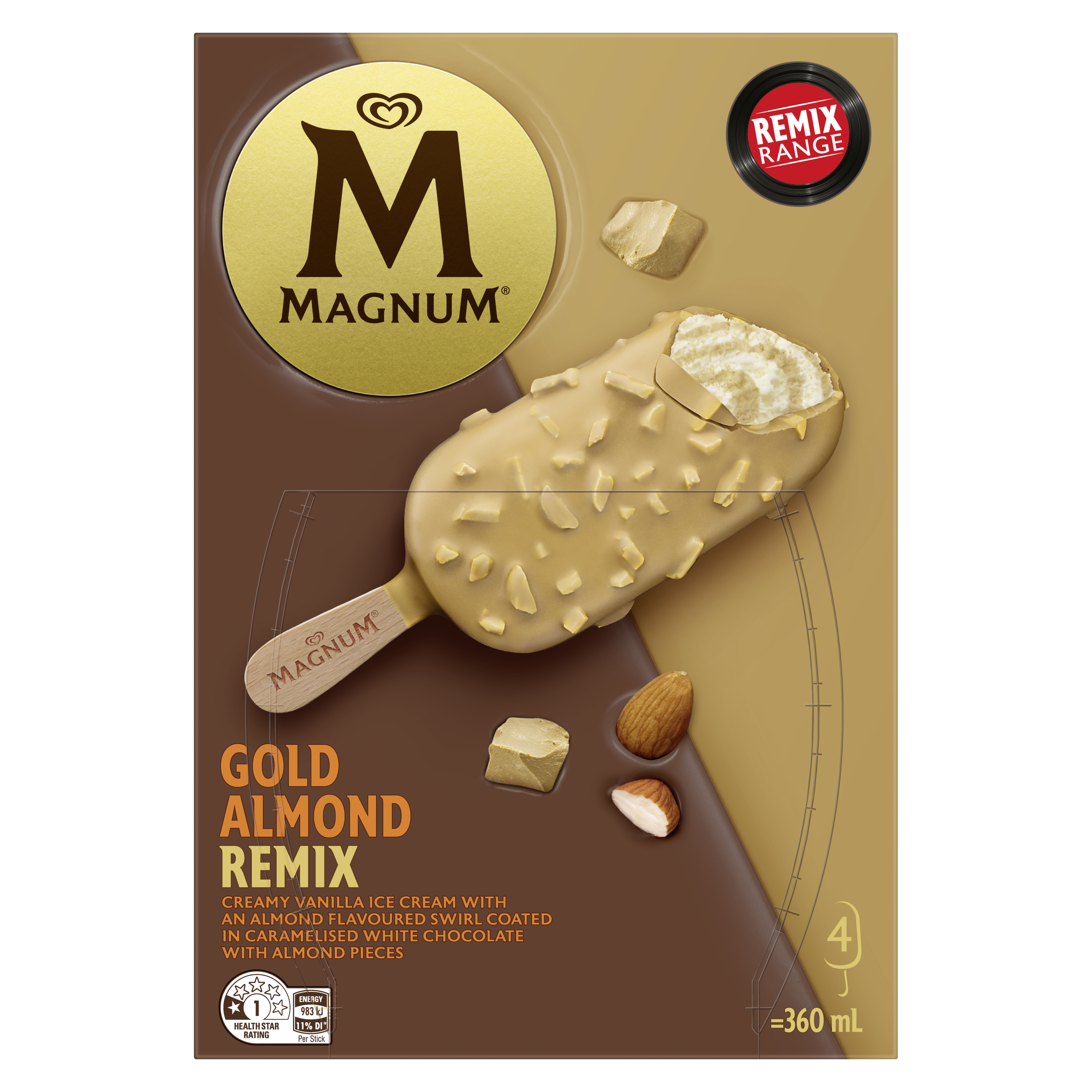 Magnum Gold Almond Remix Multipack