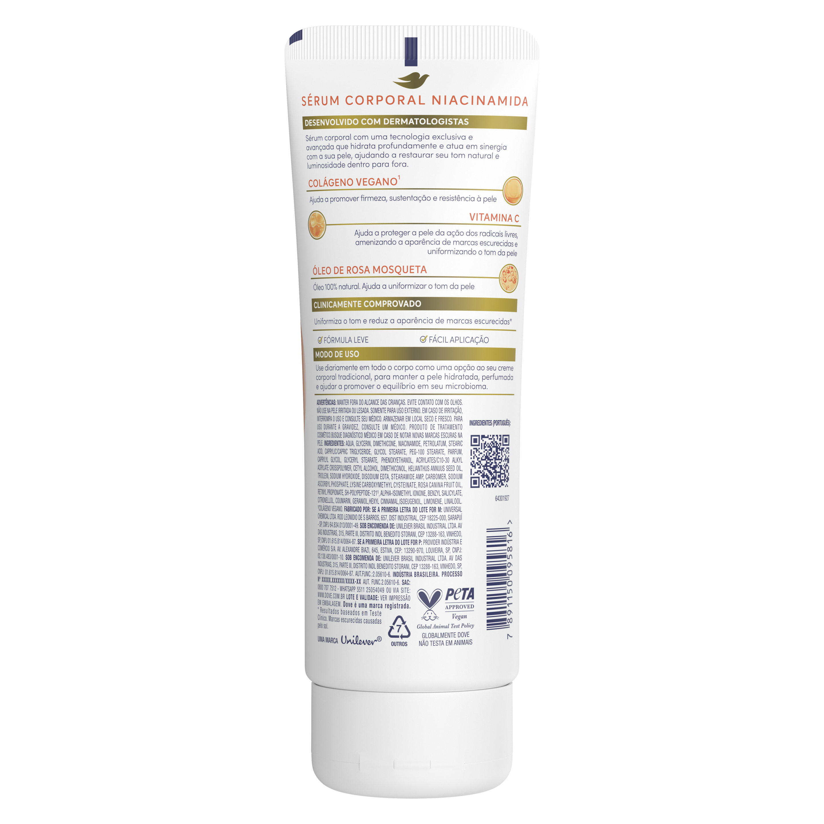Sérum Corporal Dove Niacinamida + Uniformizador 180 ML