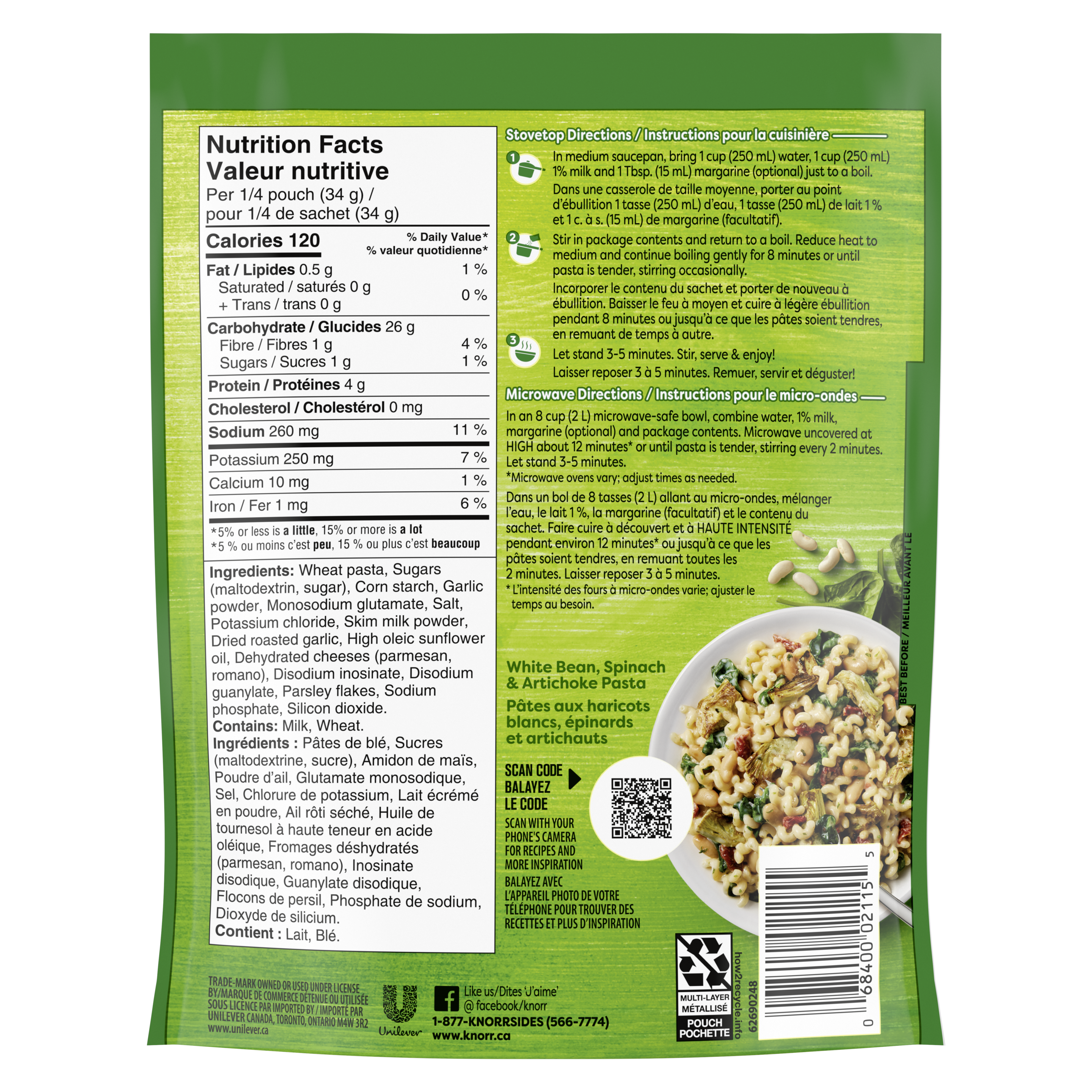 Sidekicks® Creamy Garlic Raffaello Pasta Side Dish