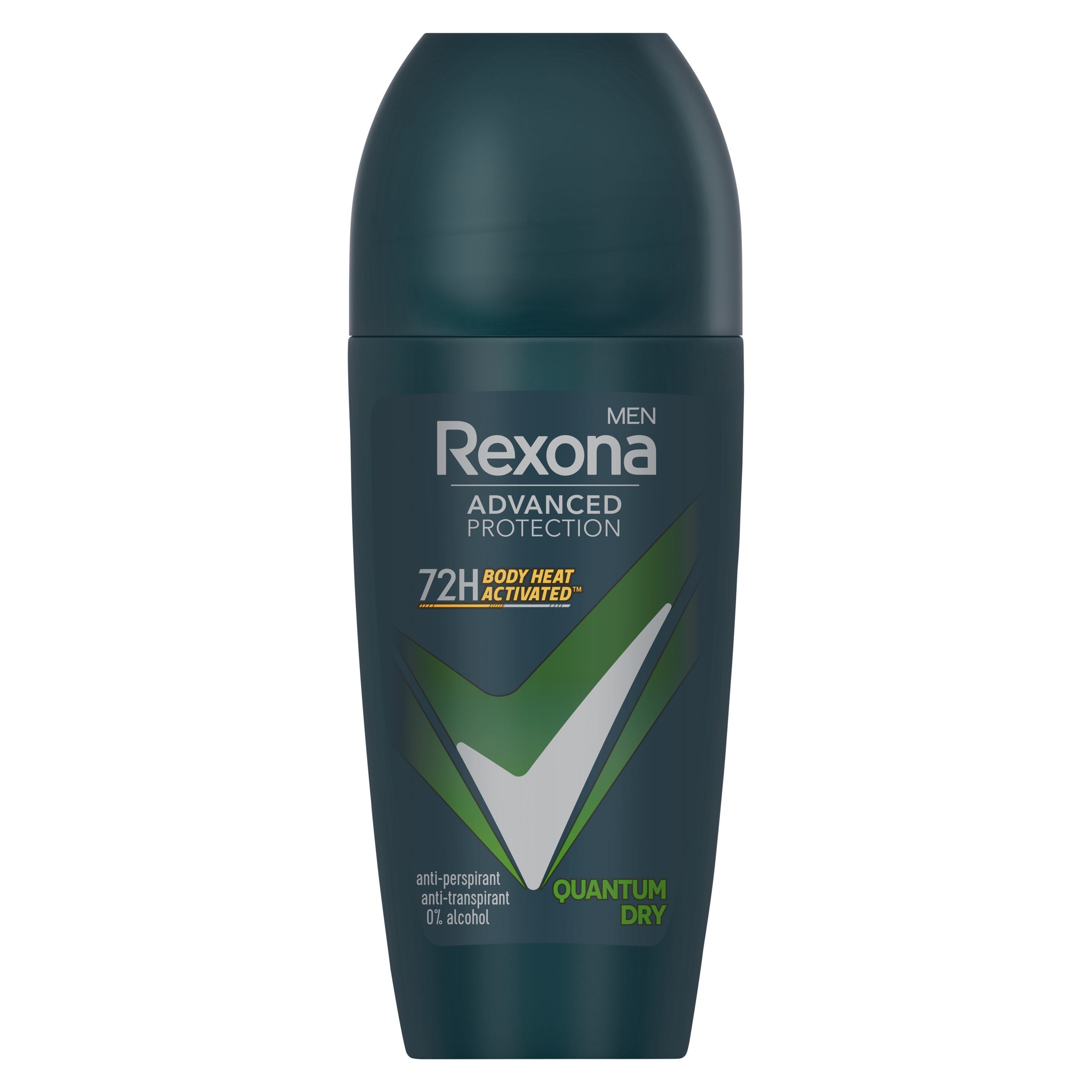 Rexona 72h Advanced Protection Antiperspirant Deo Roll-on Quantum Dry til mænd  50 ml