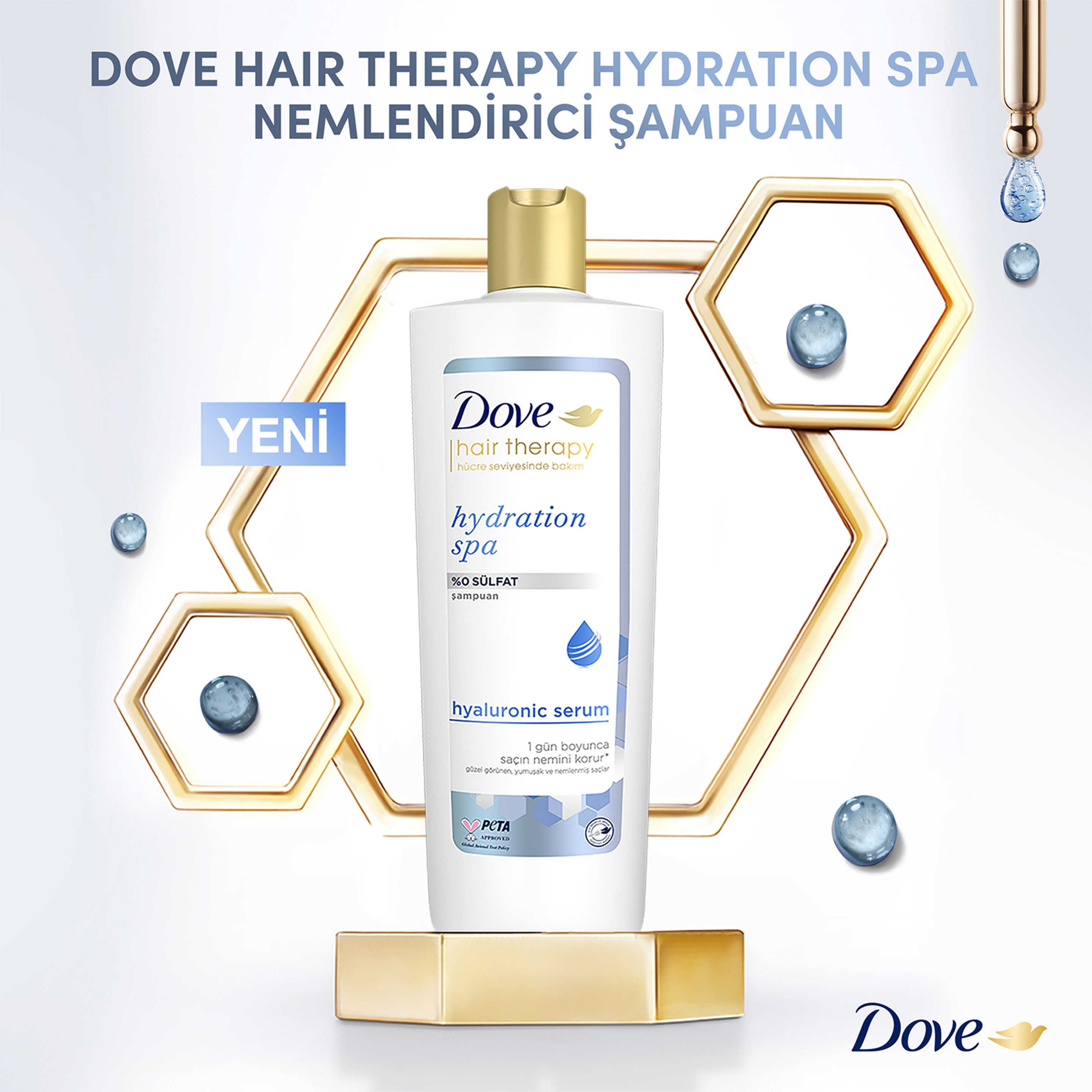 Dove Hair Therapy Hydration Spa Sülfatsız Saç Bakım Şampuanı