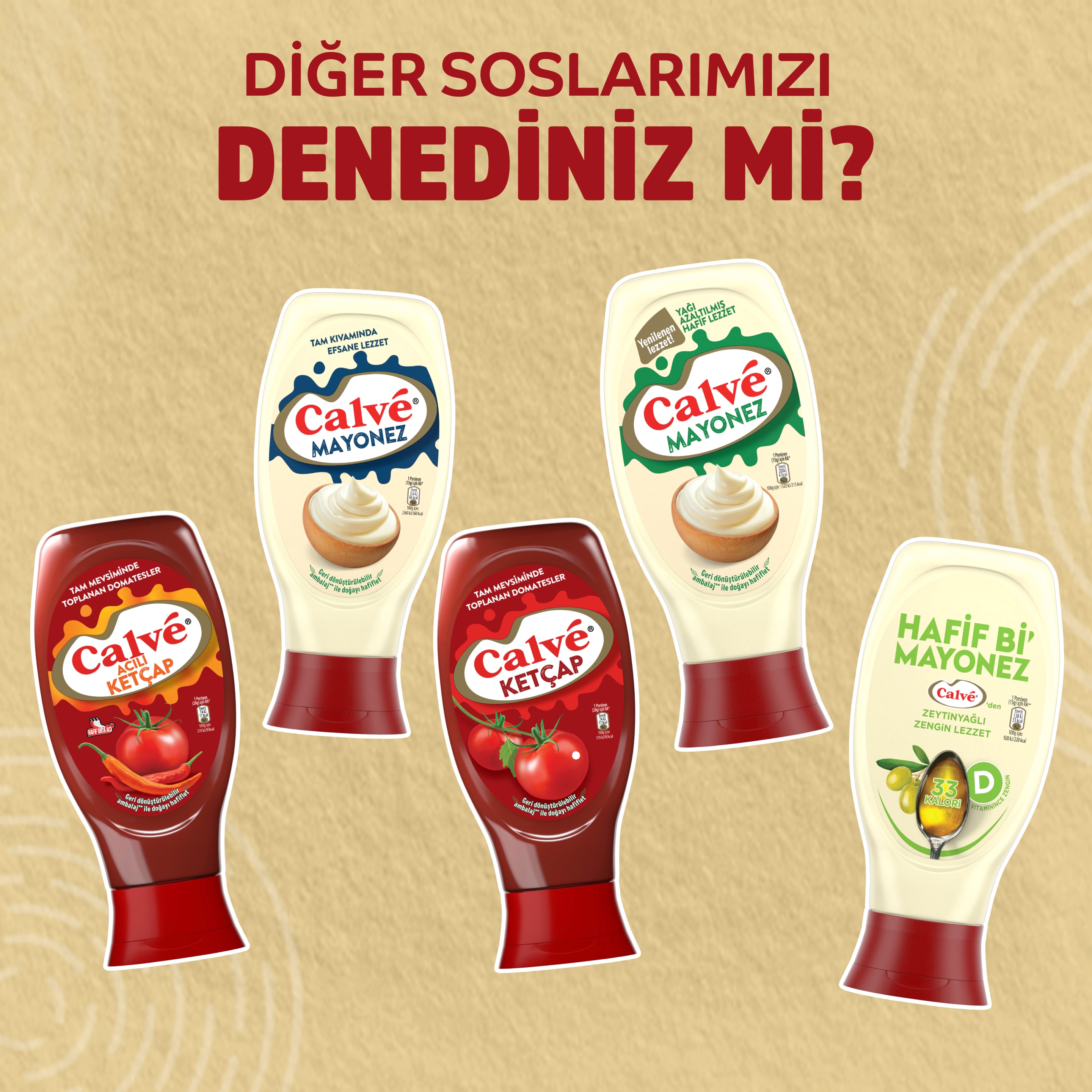 Calve Yağı Azaltılmış Mayonez
