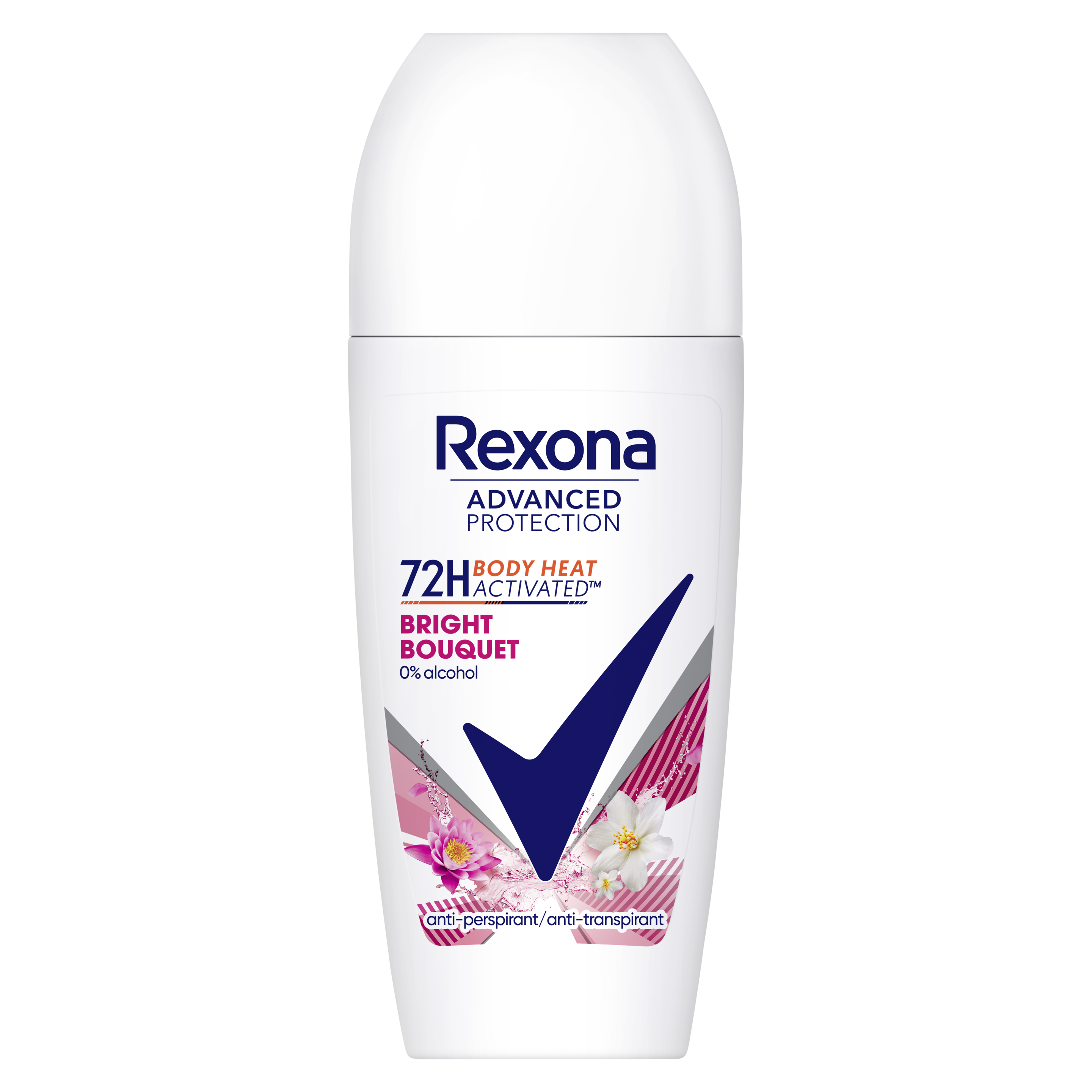 Rexona 72h Advanced Protection Antiperspirant Deo Roll-on Bright Bouquet til kvinder  50 ml