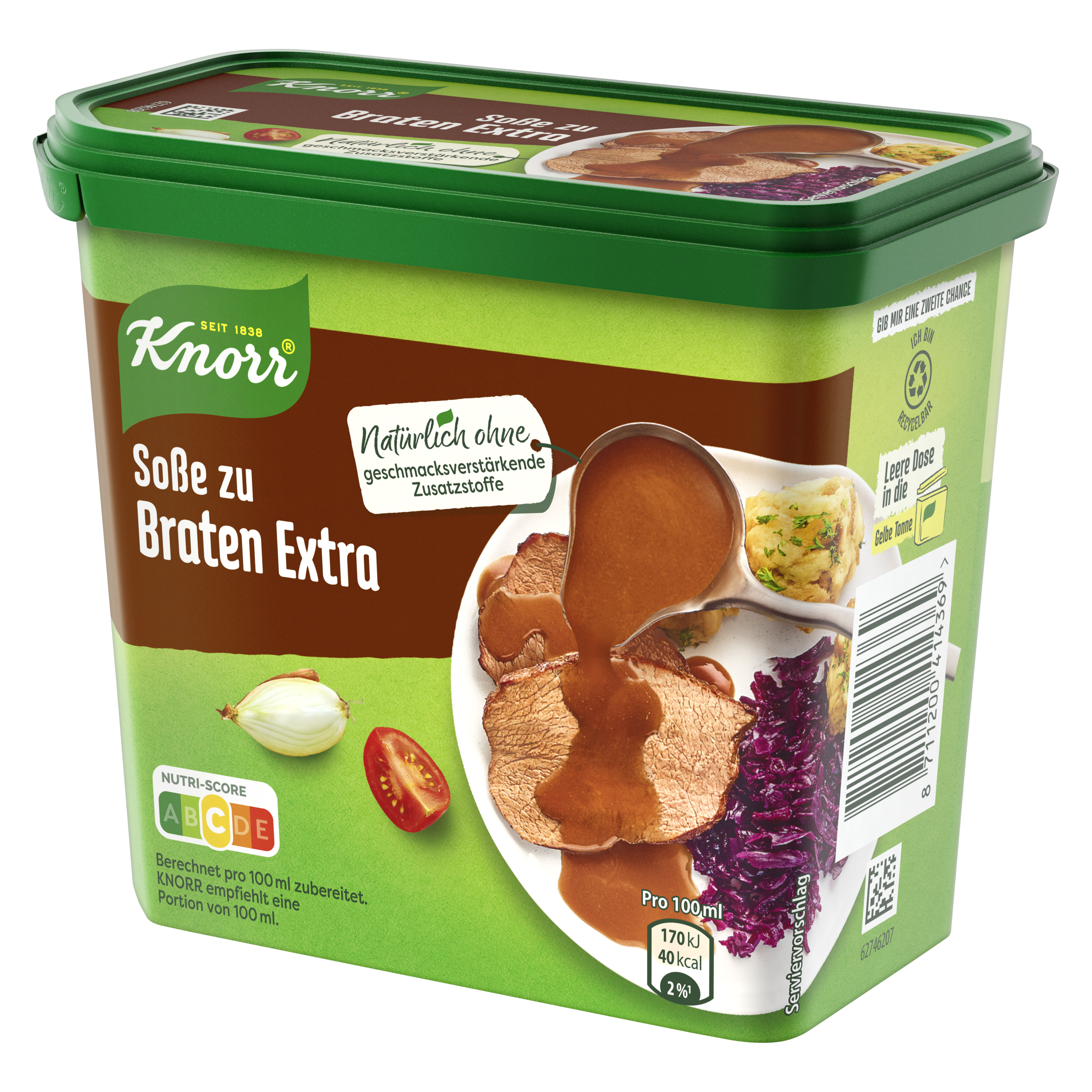 Knorr Soße zu Braten Extra Dose ergibt 2,5 l
