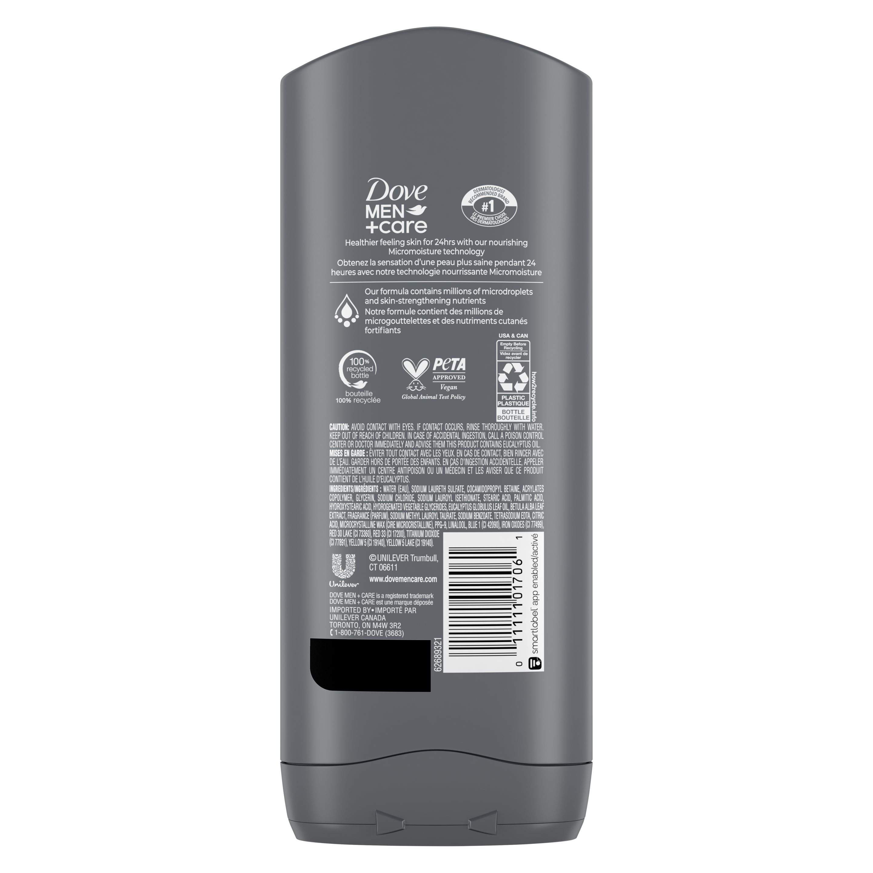 Men+Care Blue Eucalyptus + Birch Body and Face Wash