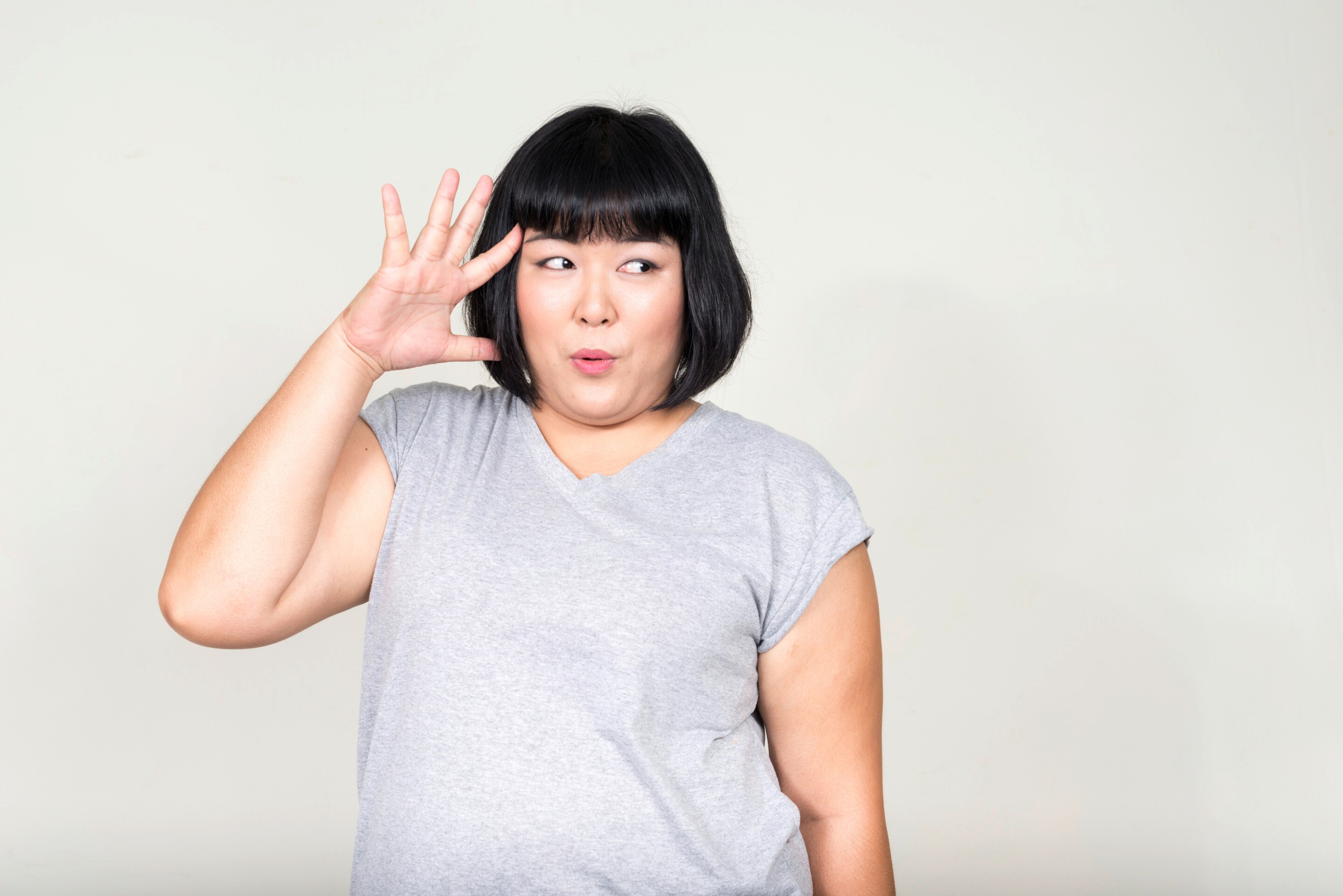 Plus-size Asian woman