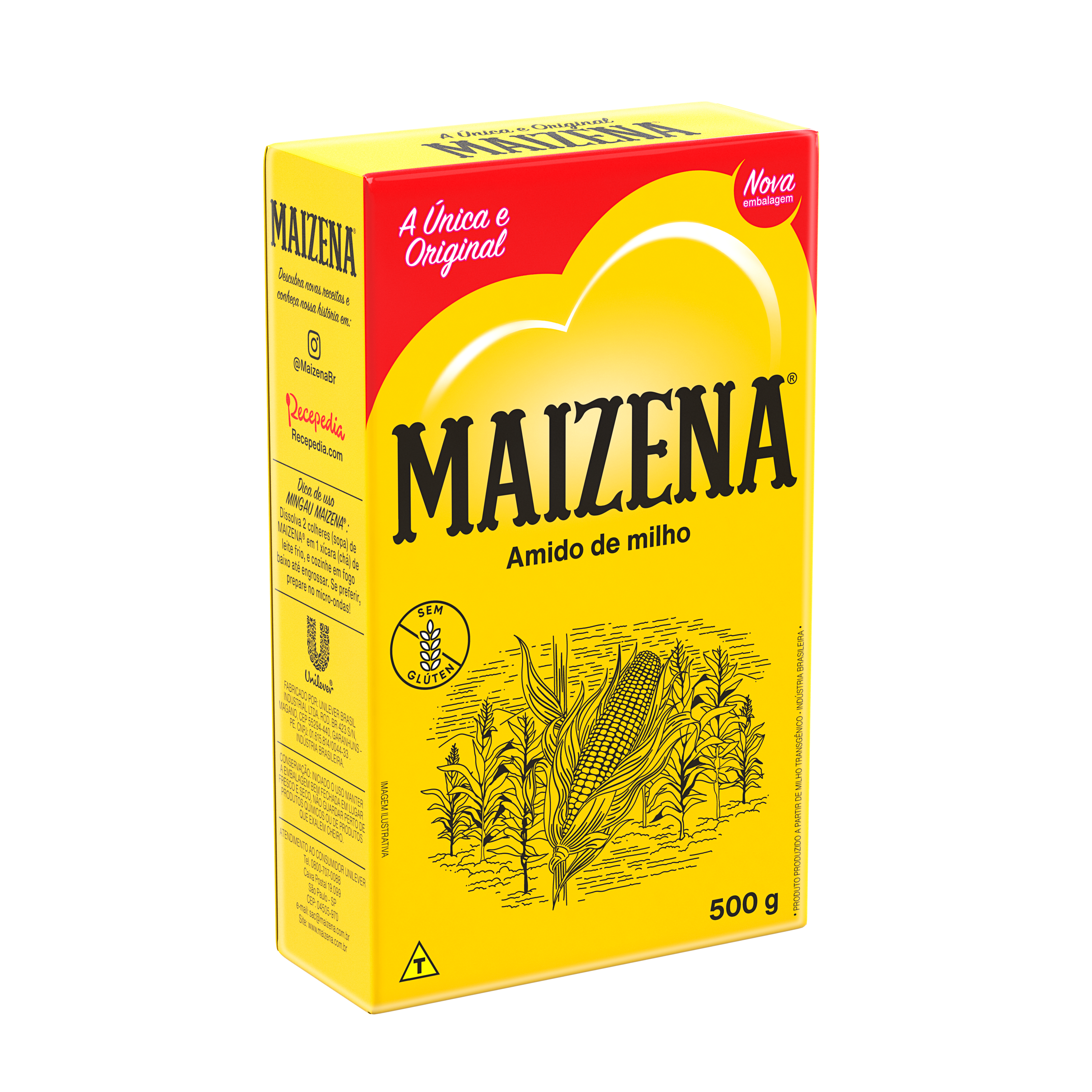 Caixa de amido de milho Maizena 500g