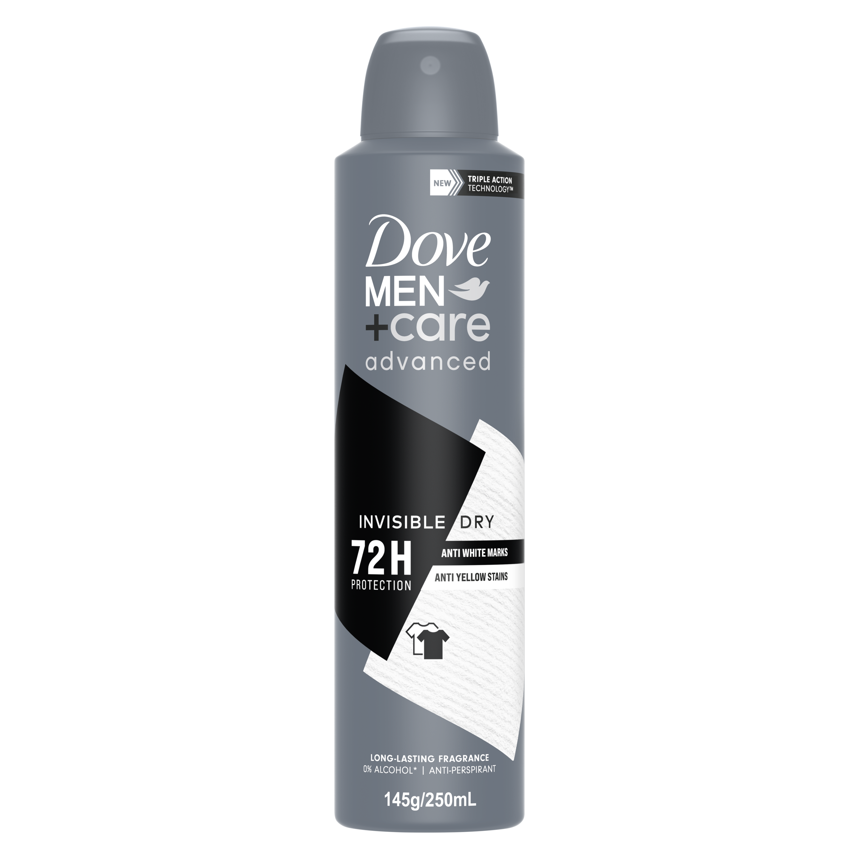 DOVE MEN+ CARE ADVANCED ANTIPERSPIRANT AEROSOL INVISIBLE DRY 250 ML
